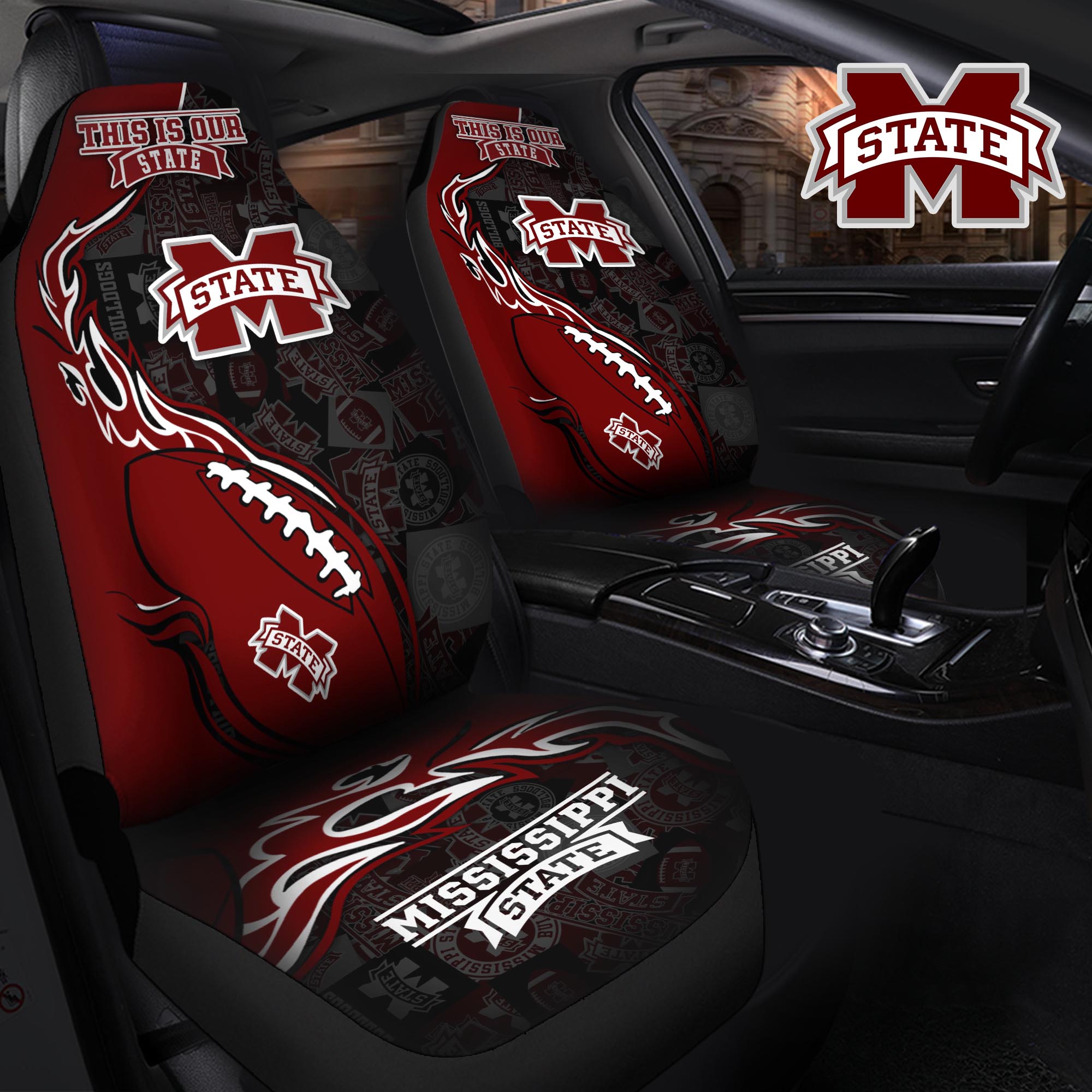 Mississippi State Bulldogs Car Seat T-40744