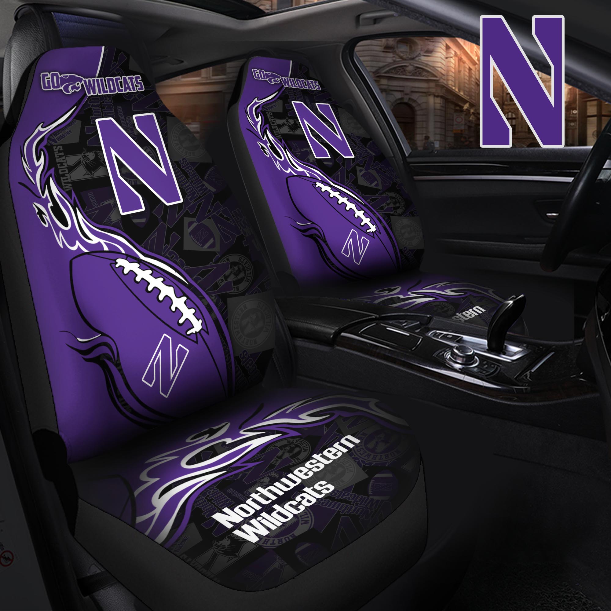 Northwestern Wildcats Car Seat T-40744