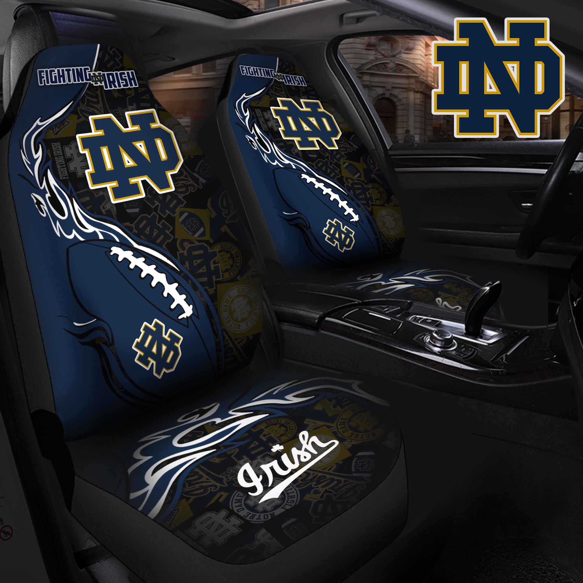 Notre Dame Fighting Irish Car Seat T-40744