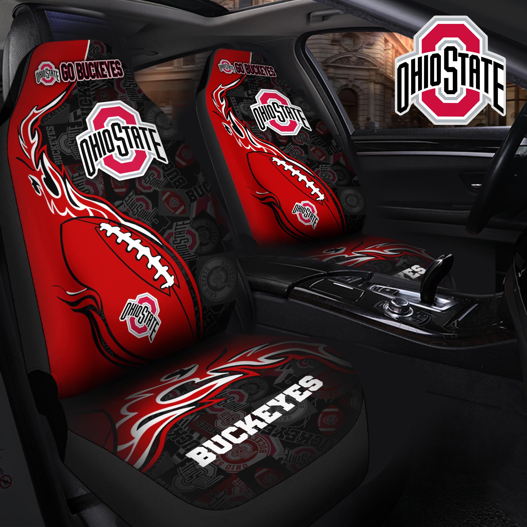 Ohio State Buckeyes Car Seat T-40744