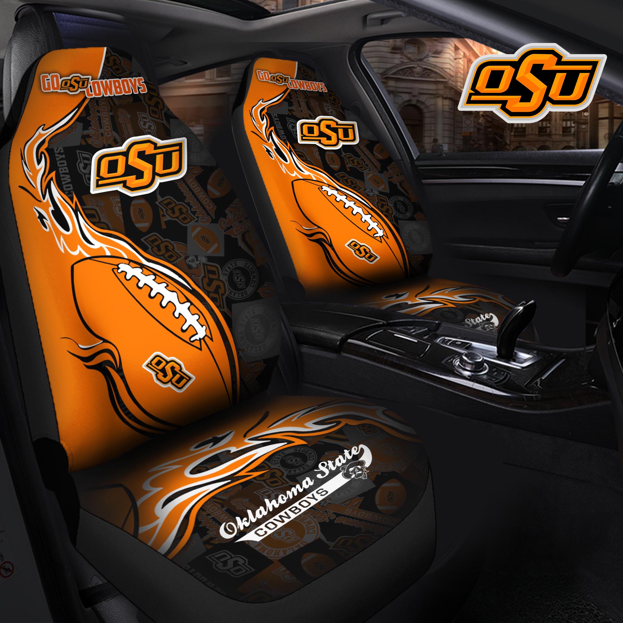 Oklahoma State Cowboys Car Seat T-40744