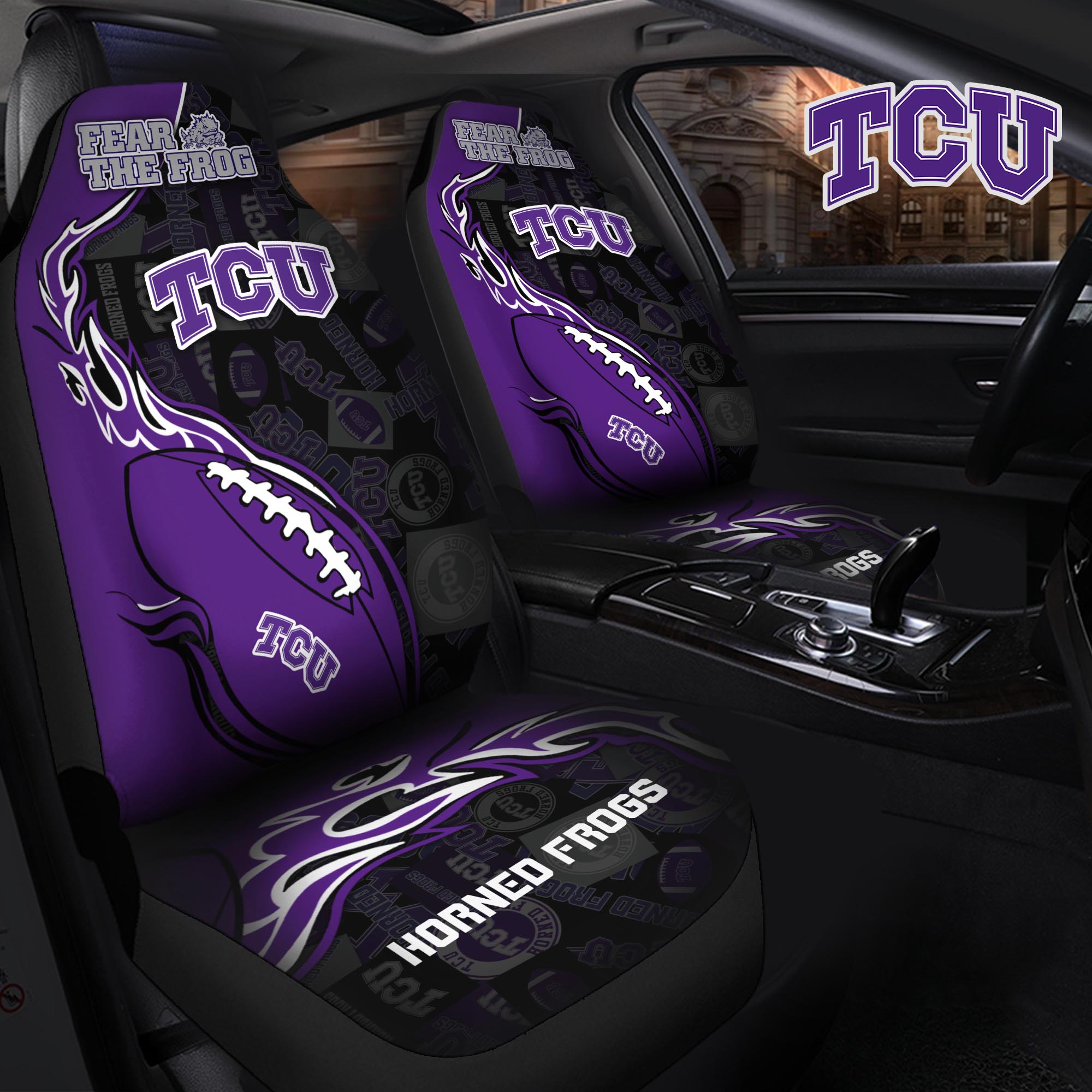 TCU Horned Frogs Car Seat T-40744