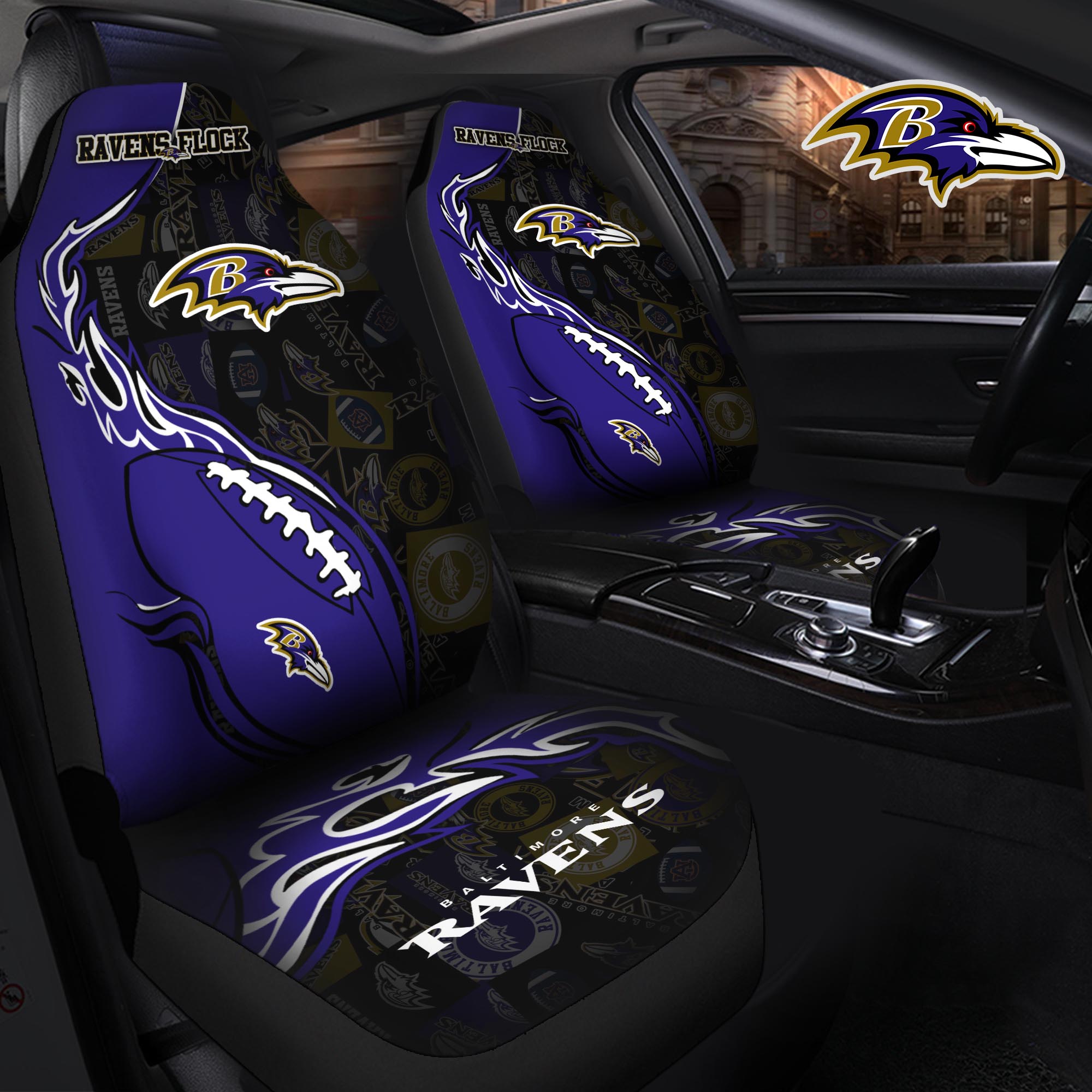Baltimore Ravens Car Seat T-40744