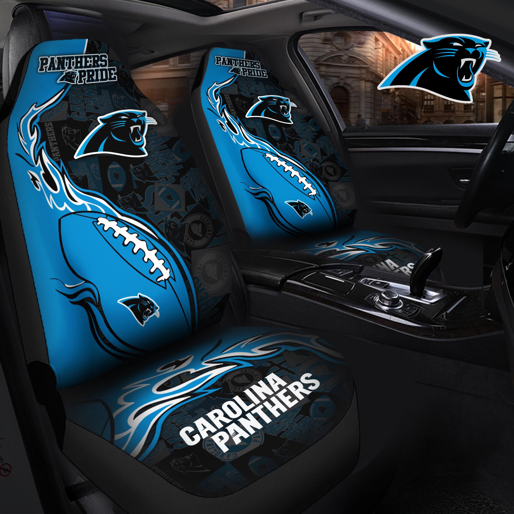 Carolina Panthers Car Seat T-40744
