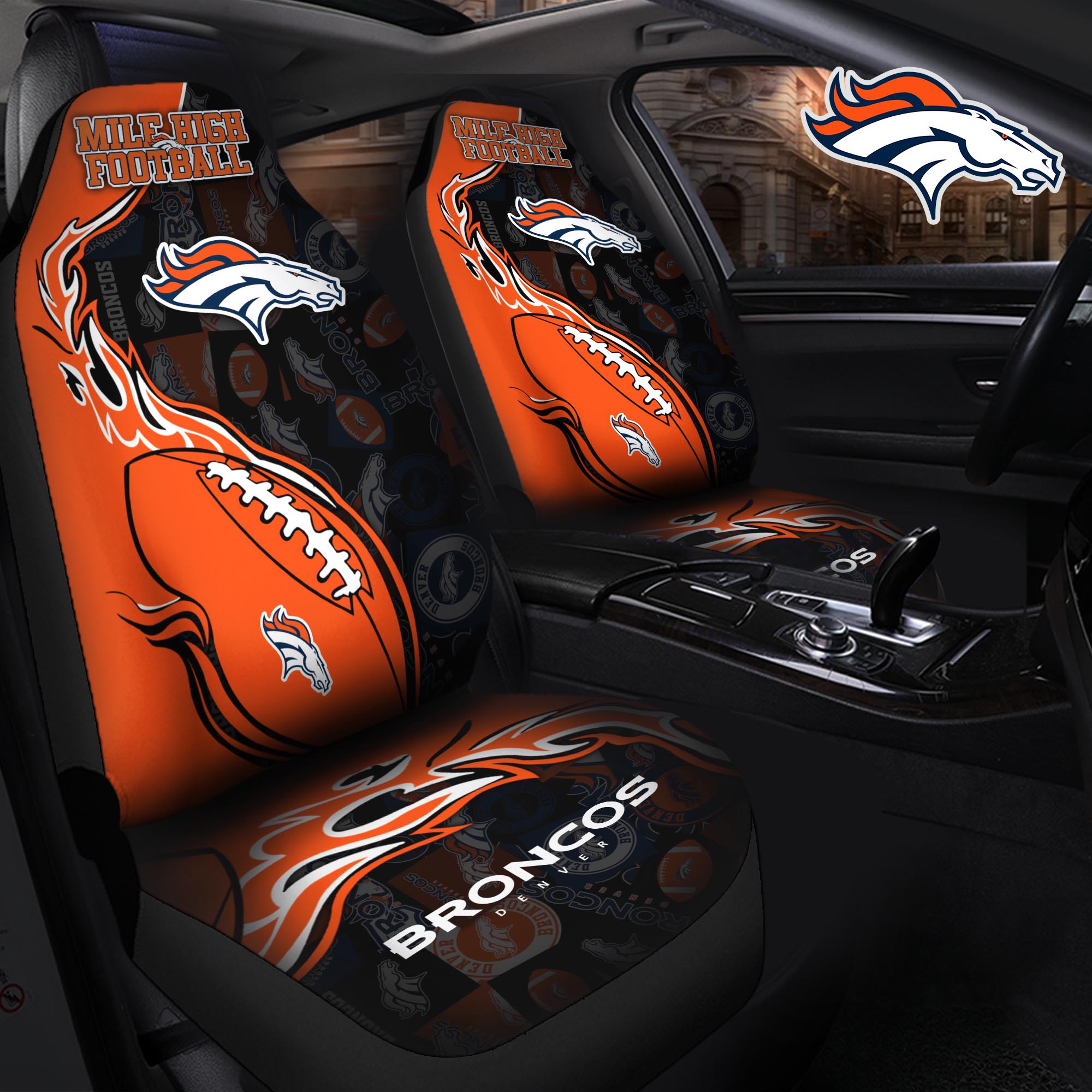 Denver Broncos Car Seat T-40744