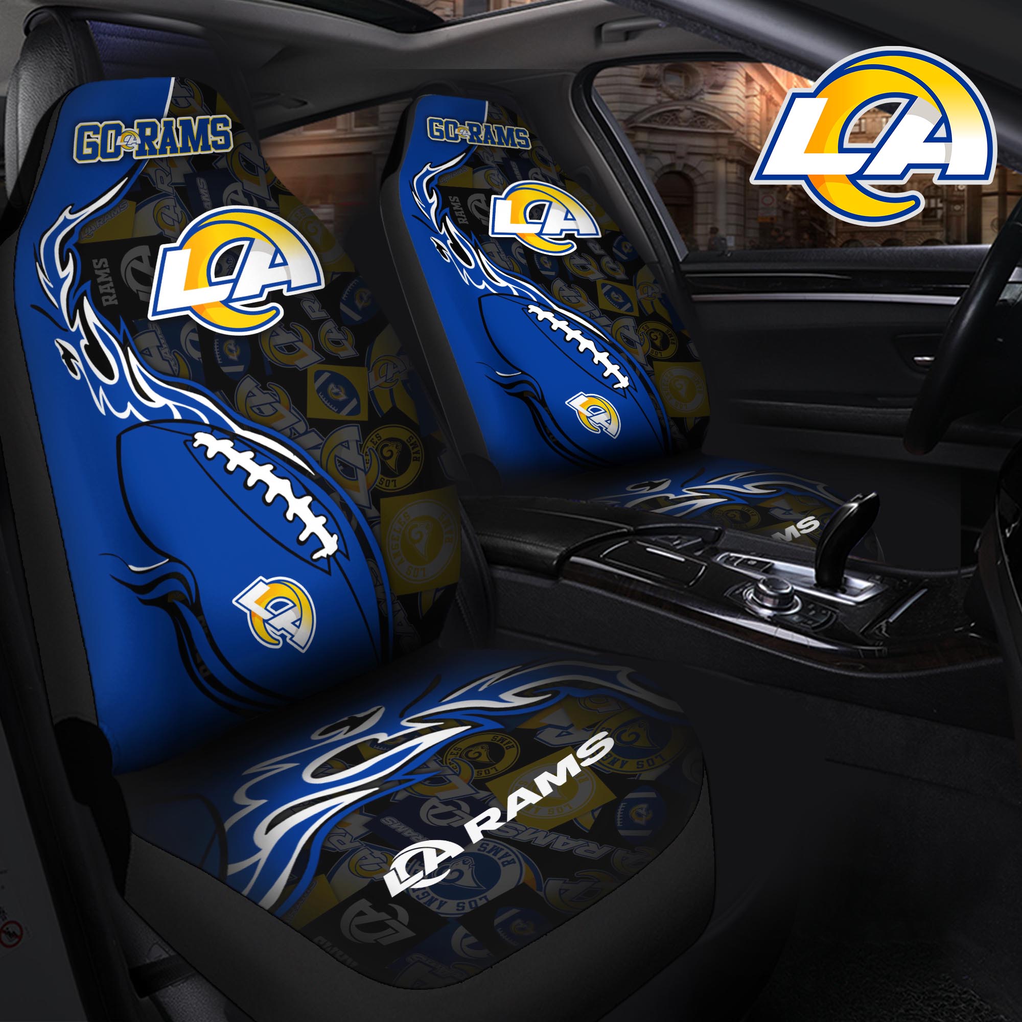 Los Angeles Rams Car Seat T-40744