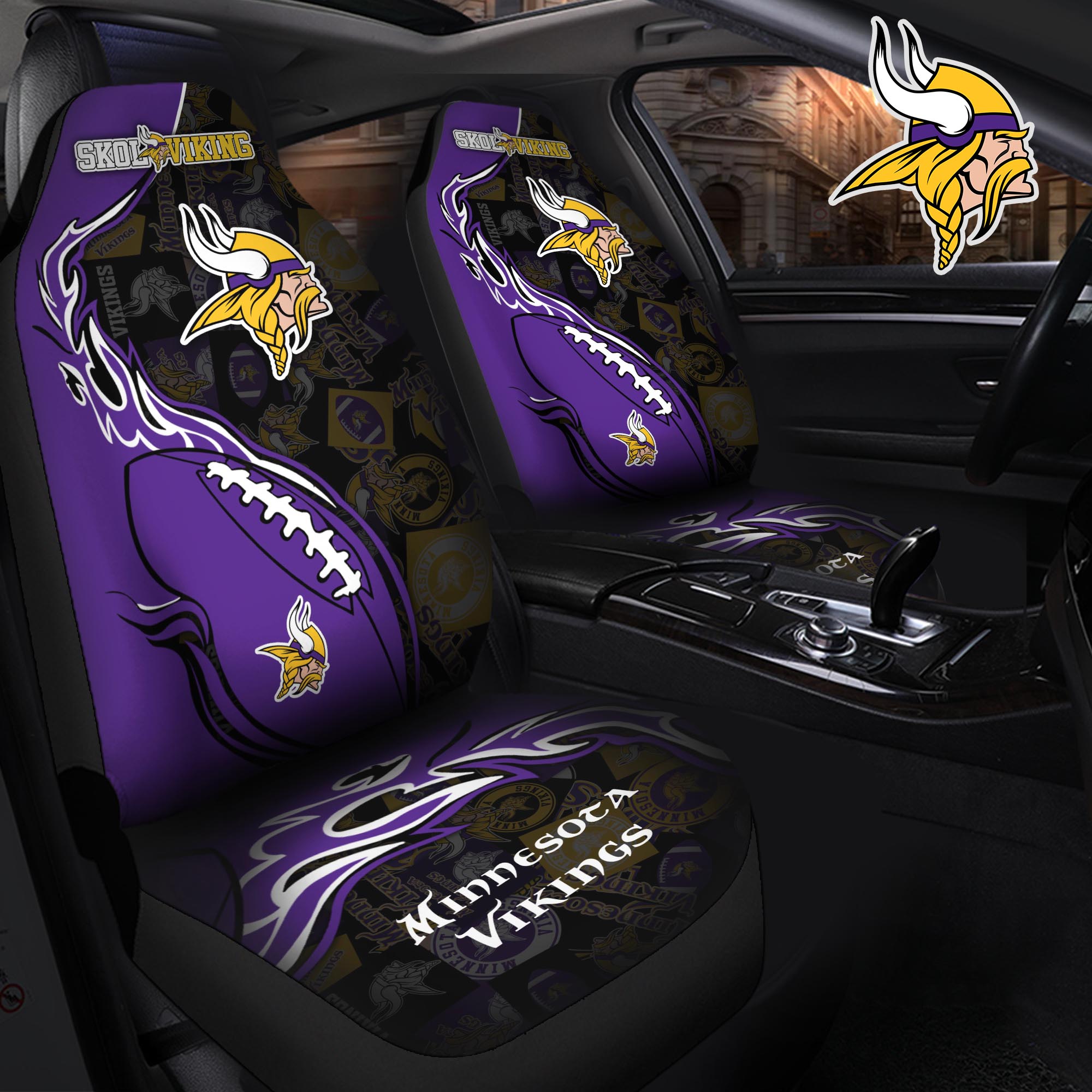 Minnesota Vikings Car Seat T-40744