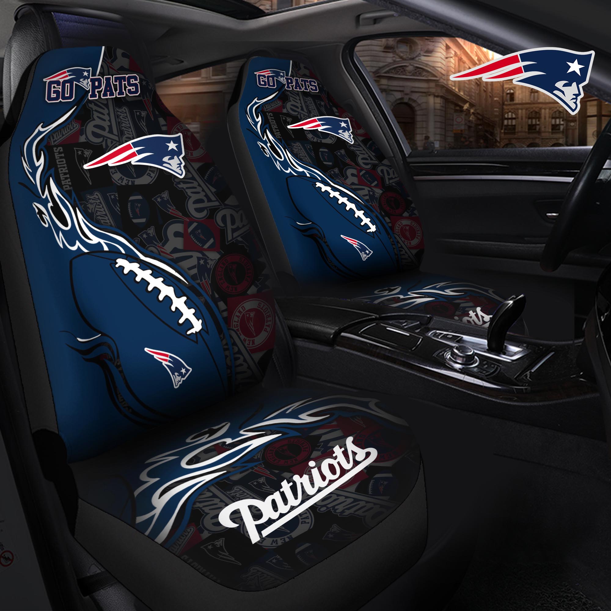 New England Patriots Car Seat T-40744