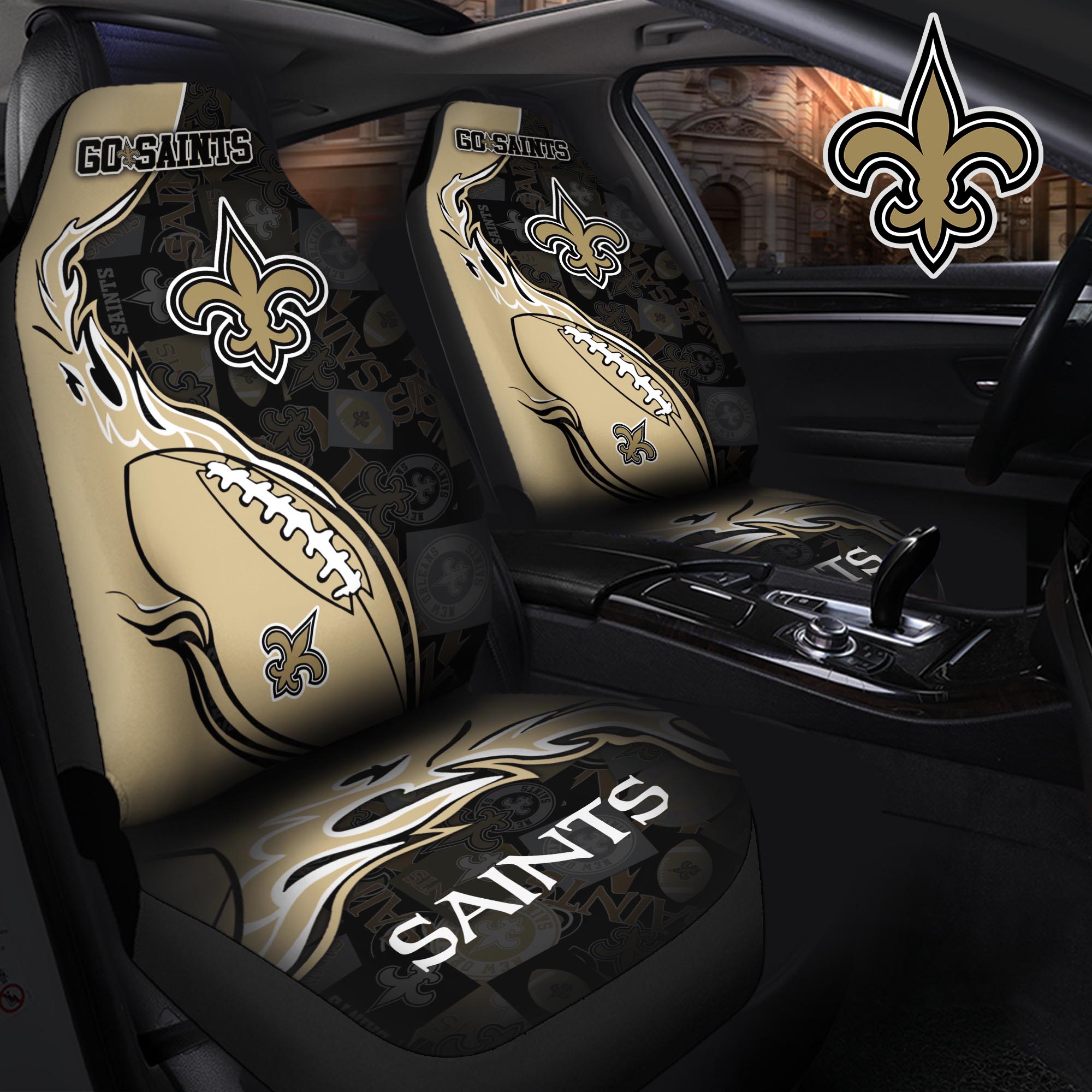New Orleans Saints Car Seat T-40744