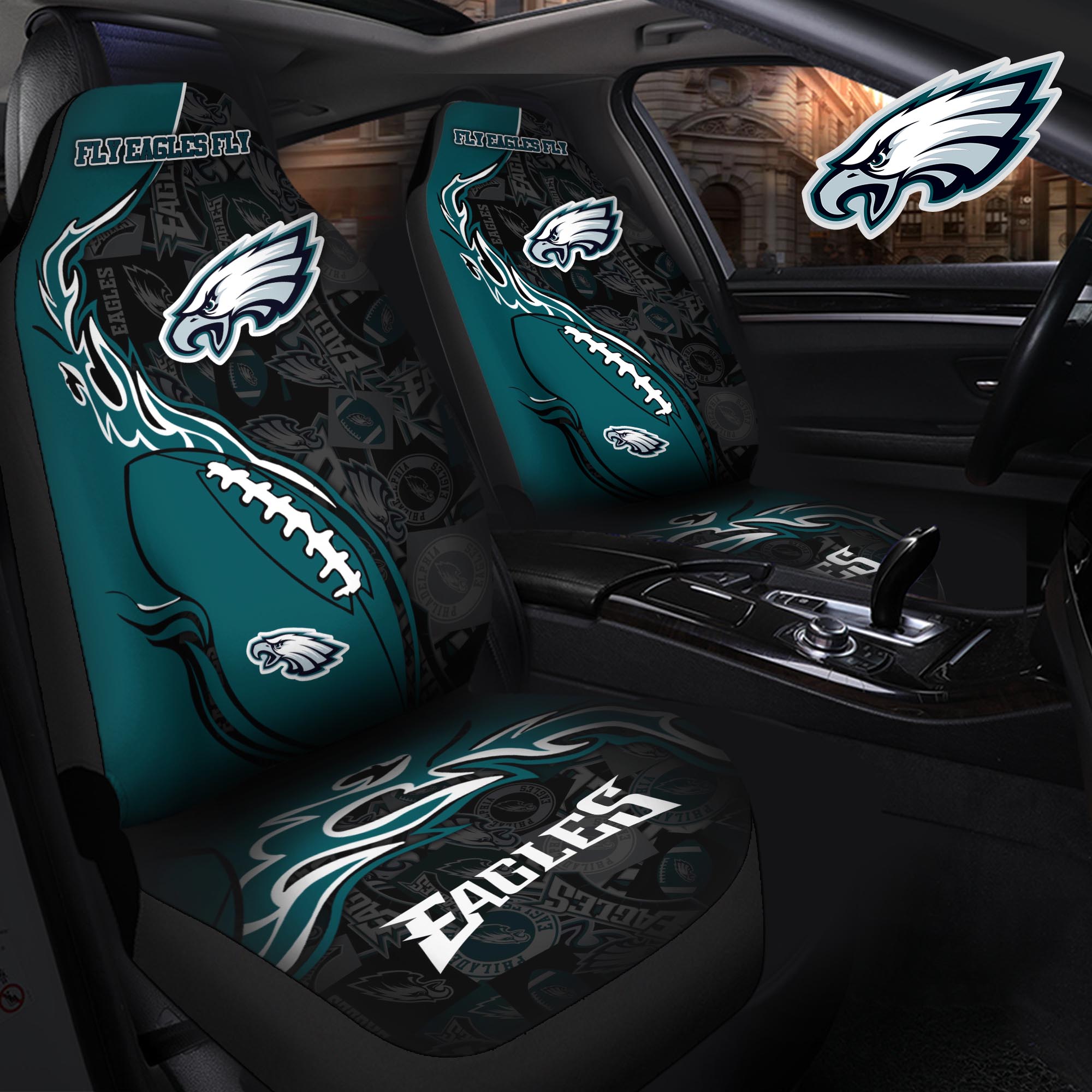 Philadelphia Eagles Car Seat T-40744