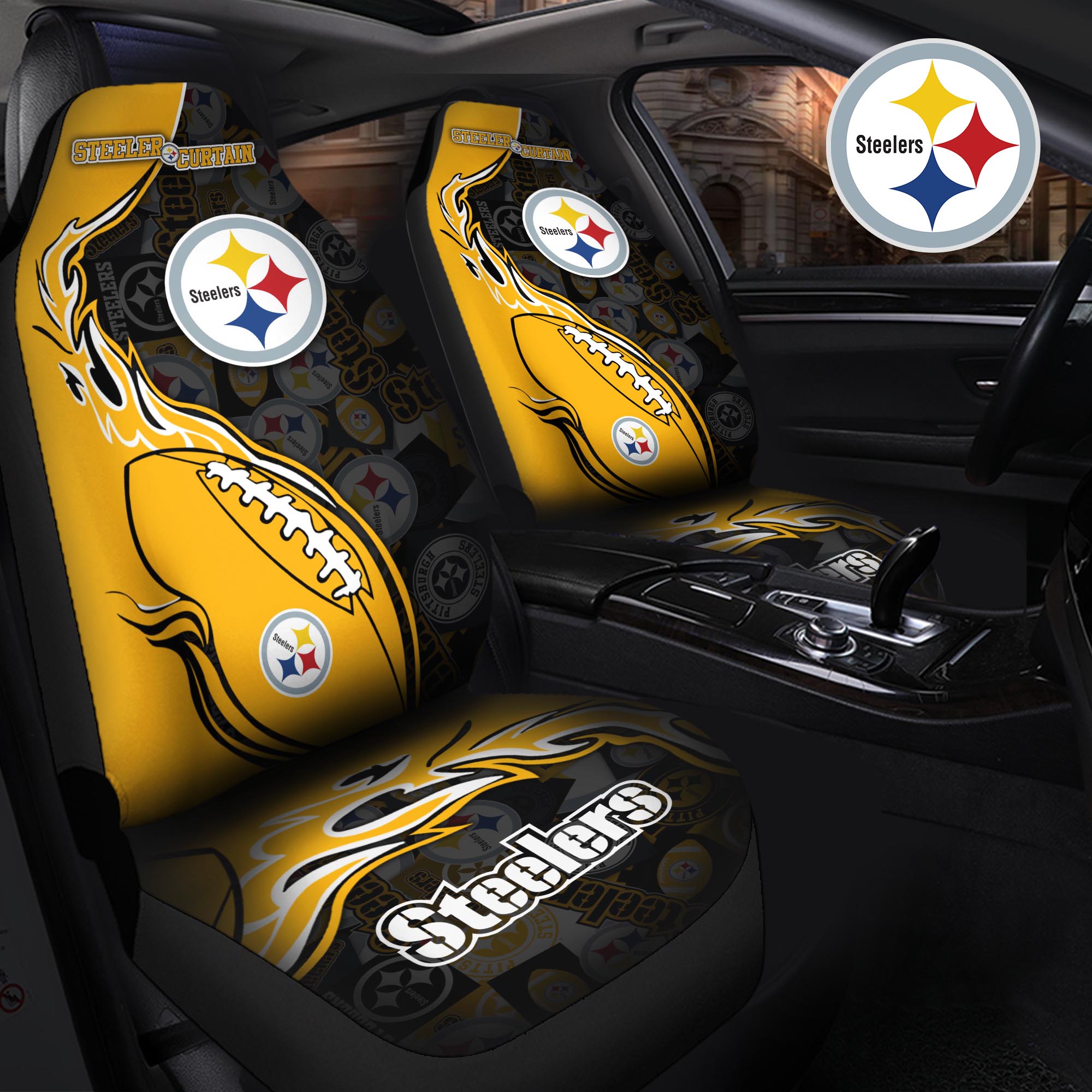 Pittsburgh Steelers Car Seat T-40744