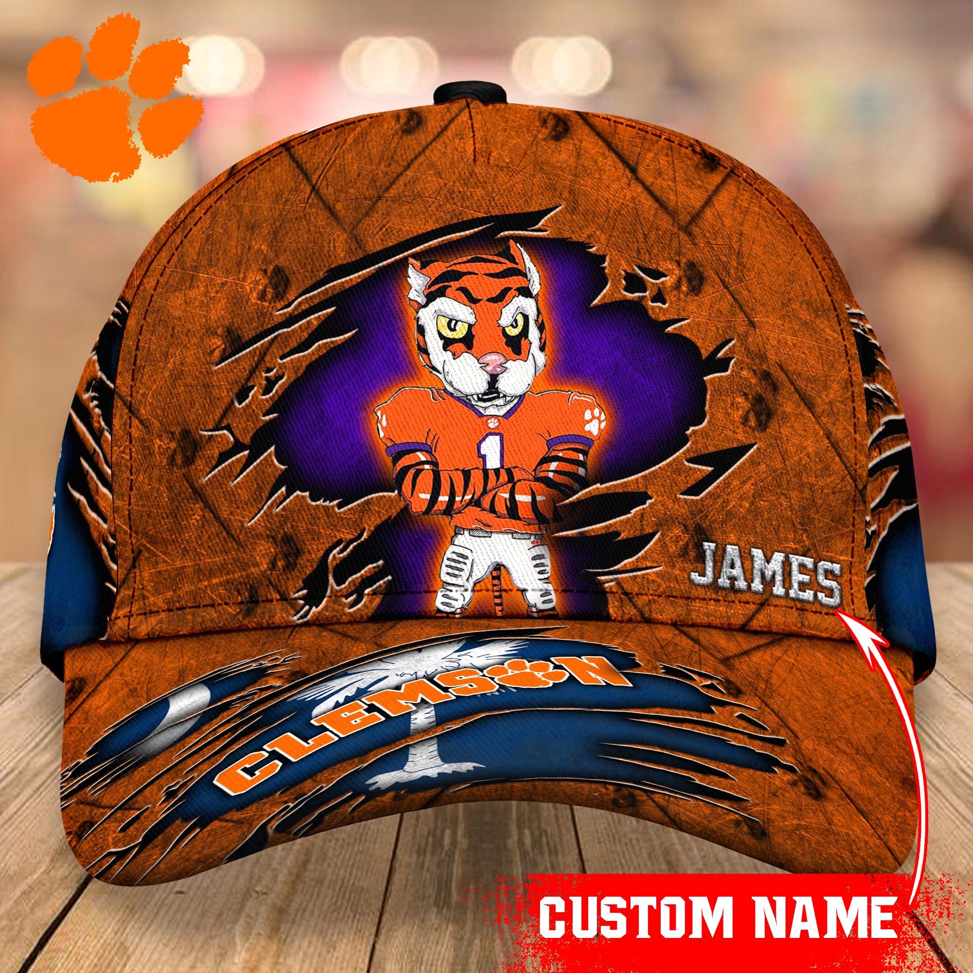 Clemson Tigers cap Custom T-40953