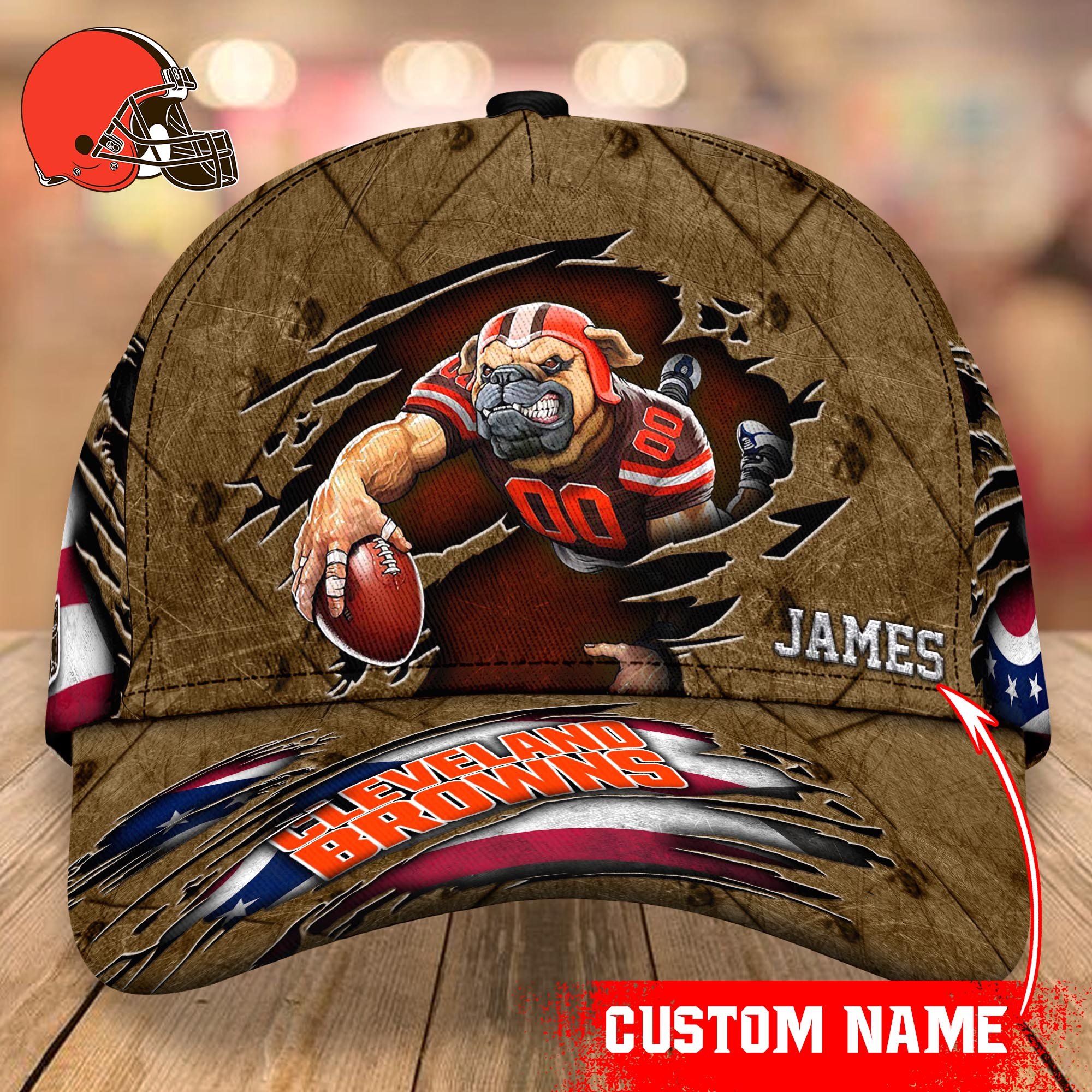 Cleveland Browns cap Custom T-40953