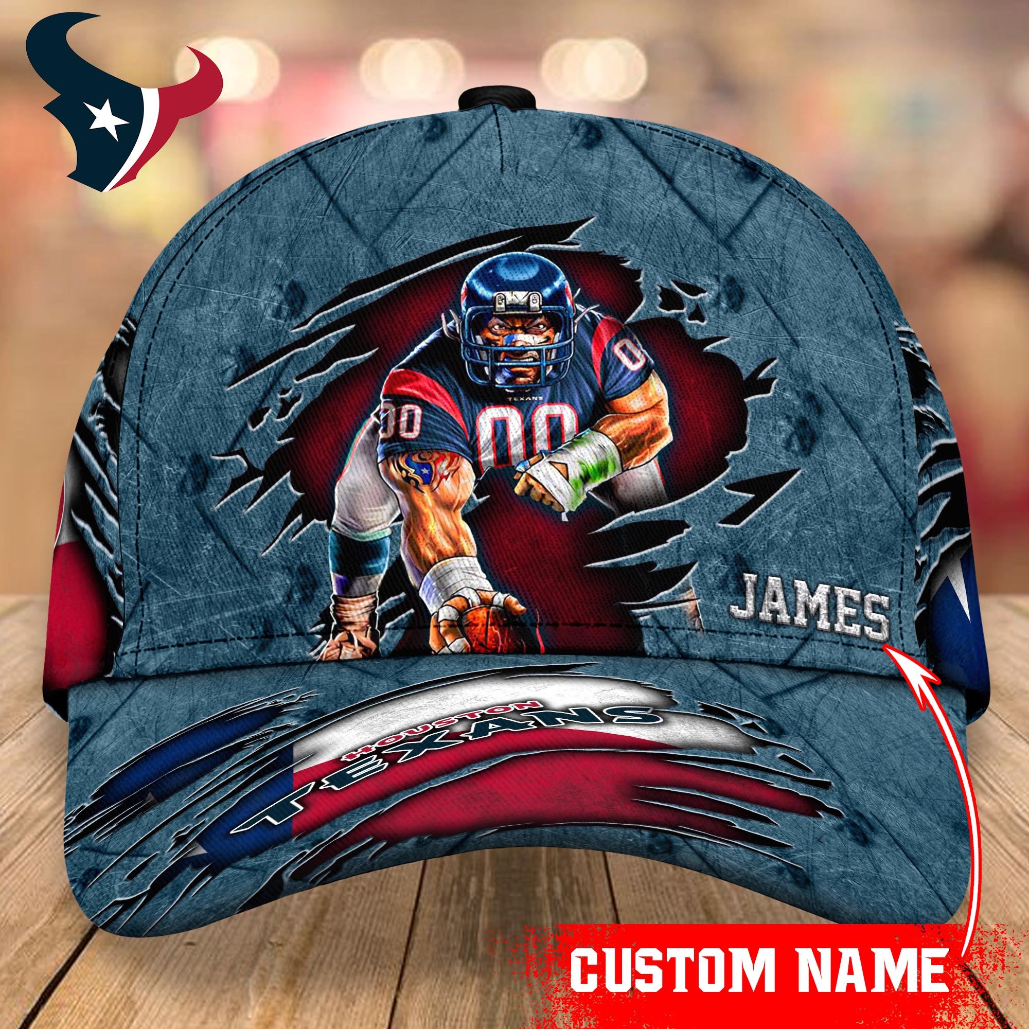 Houston Texans cap Custom T-40953