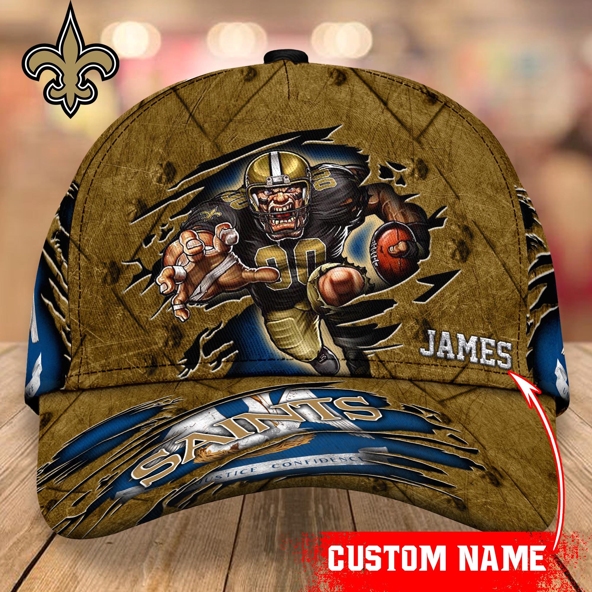New Orleans Saints cap Custom T-40953