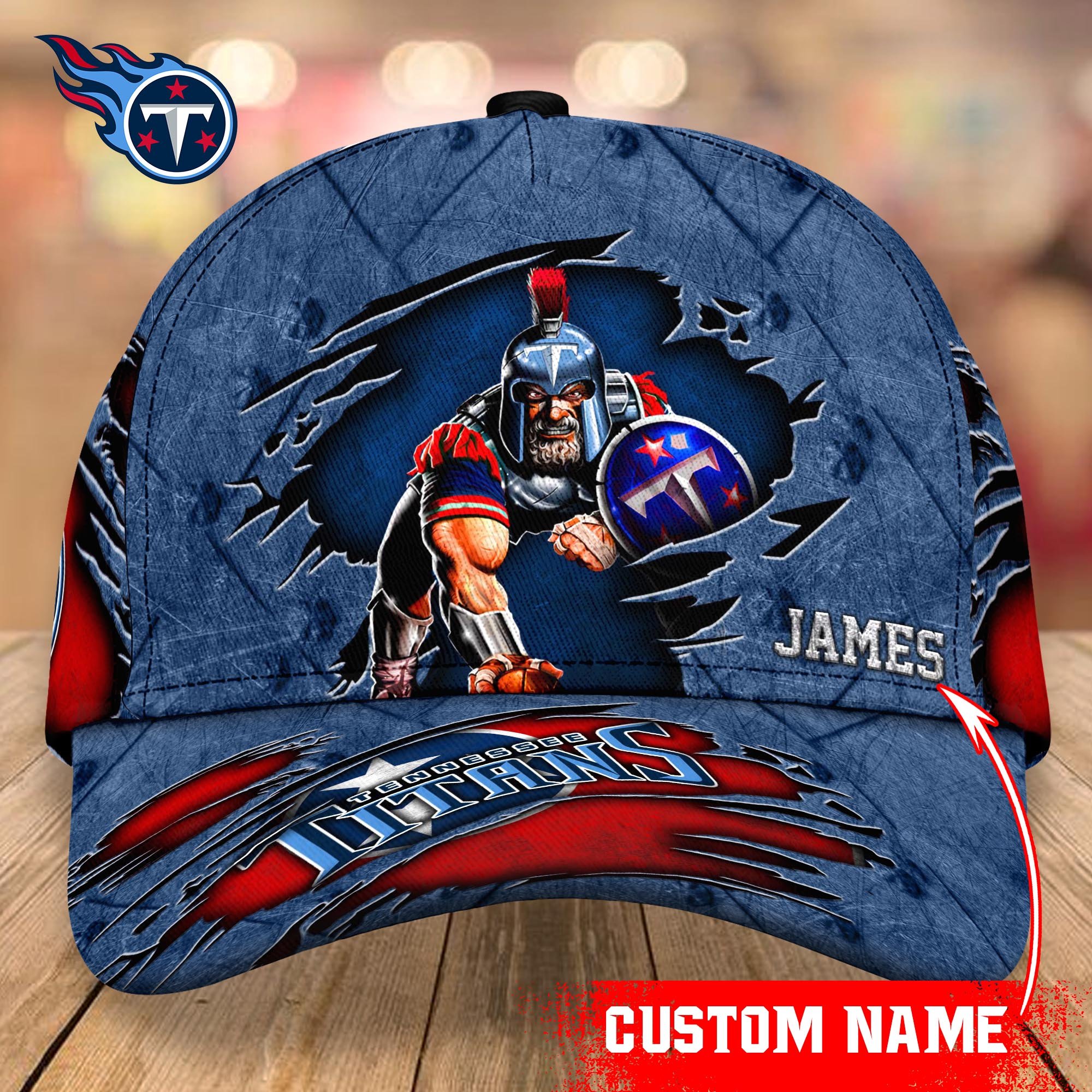 Tennessee Titans cap Custom T-40953