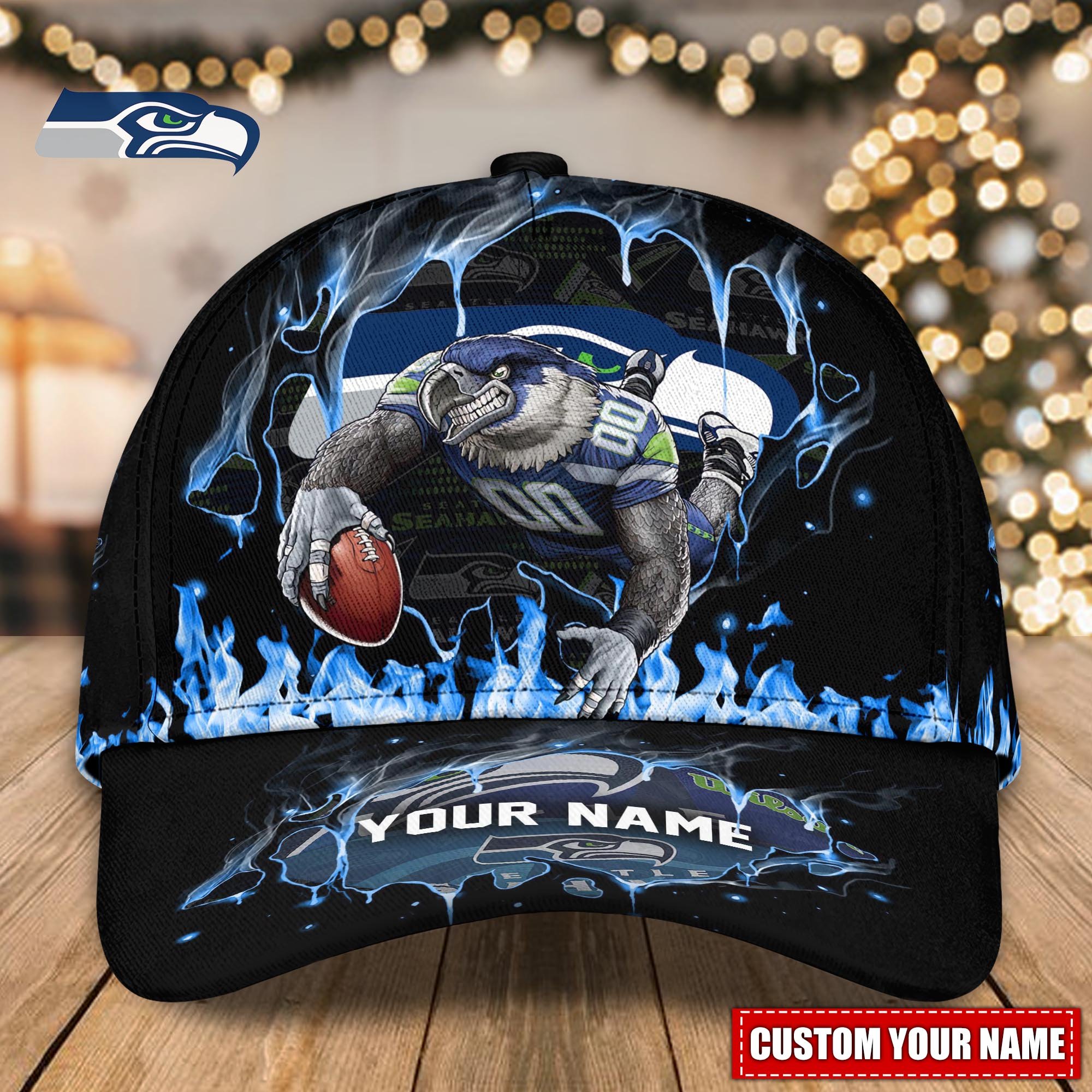 Seattle Seahawks Cap custom Q-47617