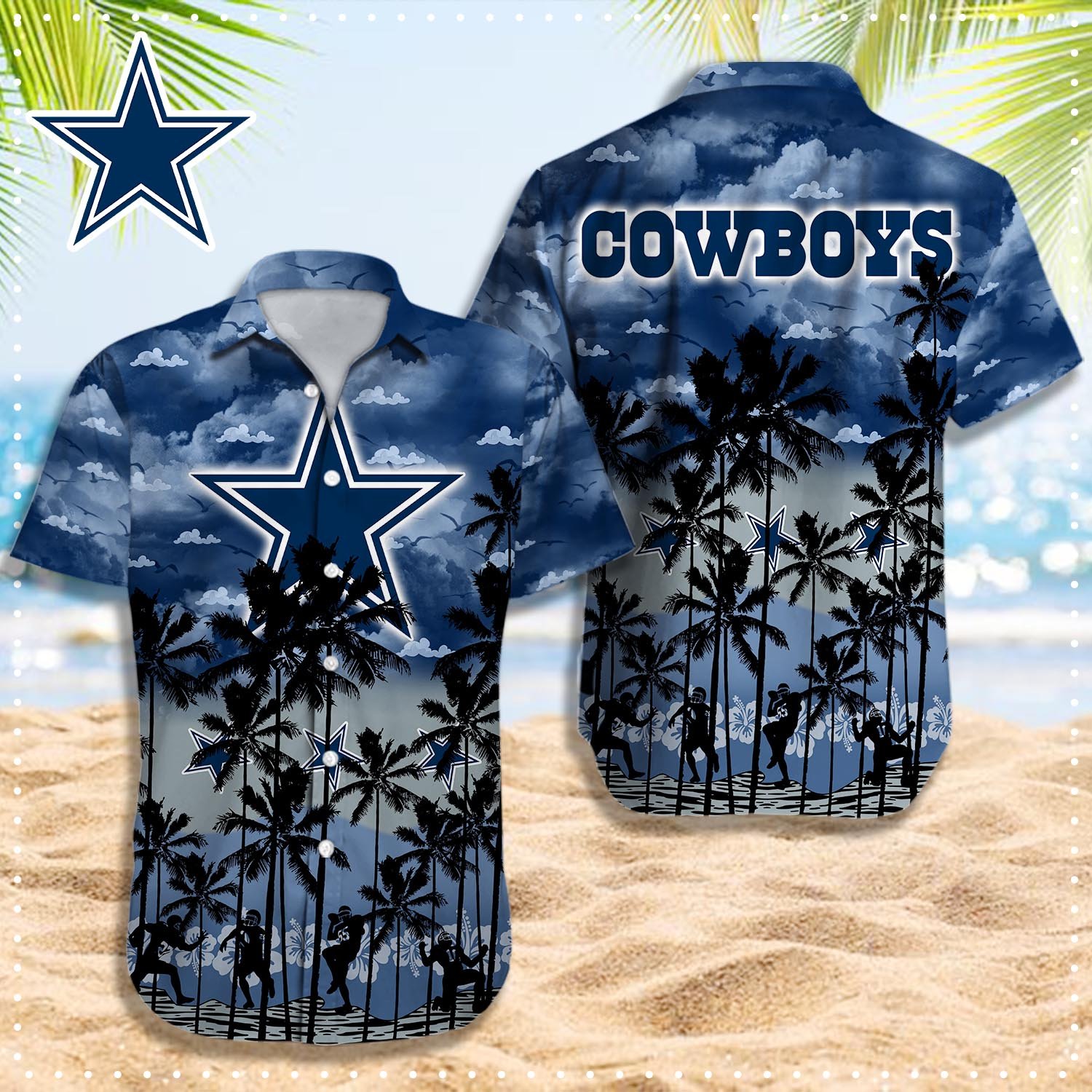 Dallas Cowboys Hawaii Shirt T-48408