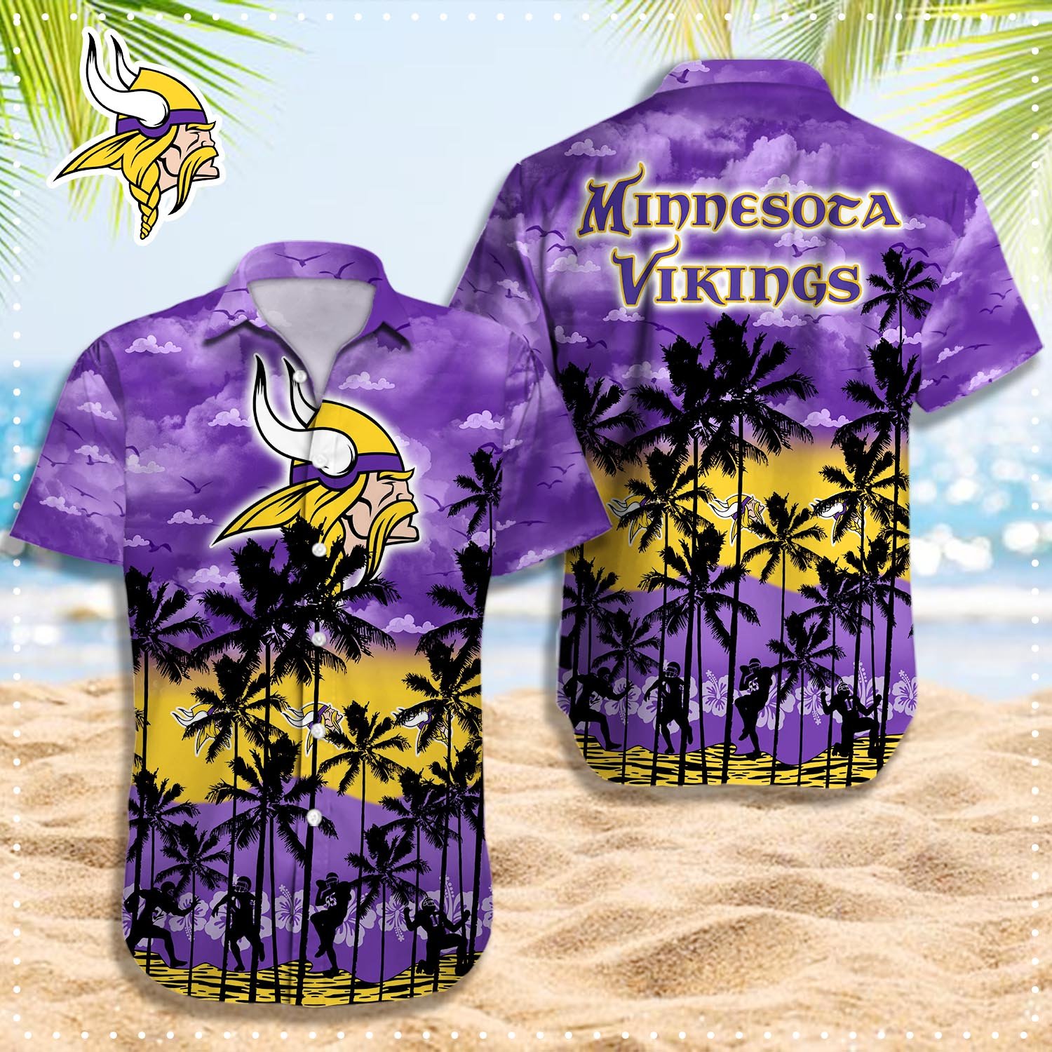 Minnesota Vikings Hawaii Shirt T-48408
