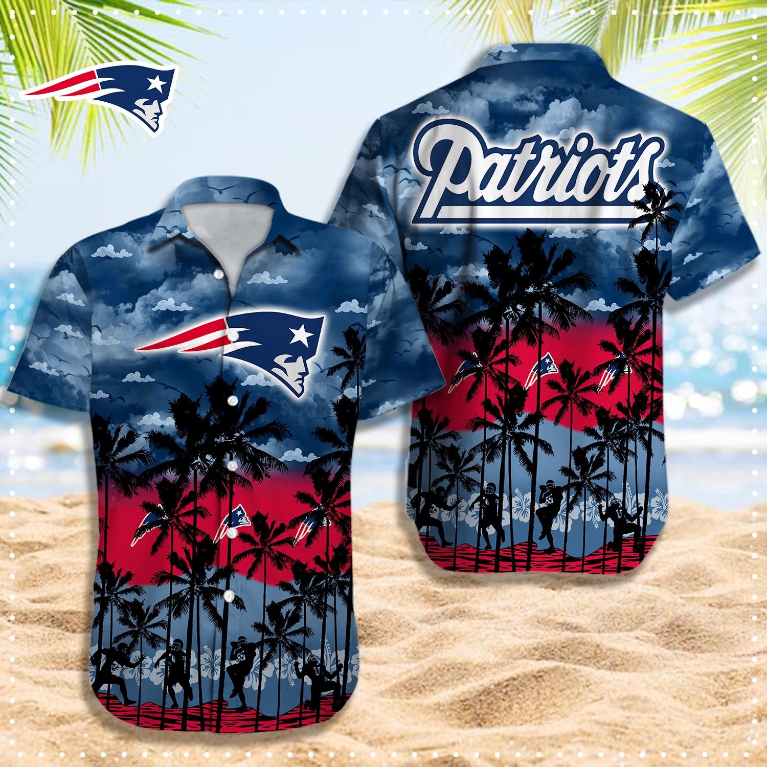 New England Patriots Hawaii Shirt T-48408