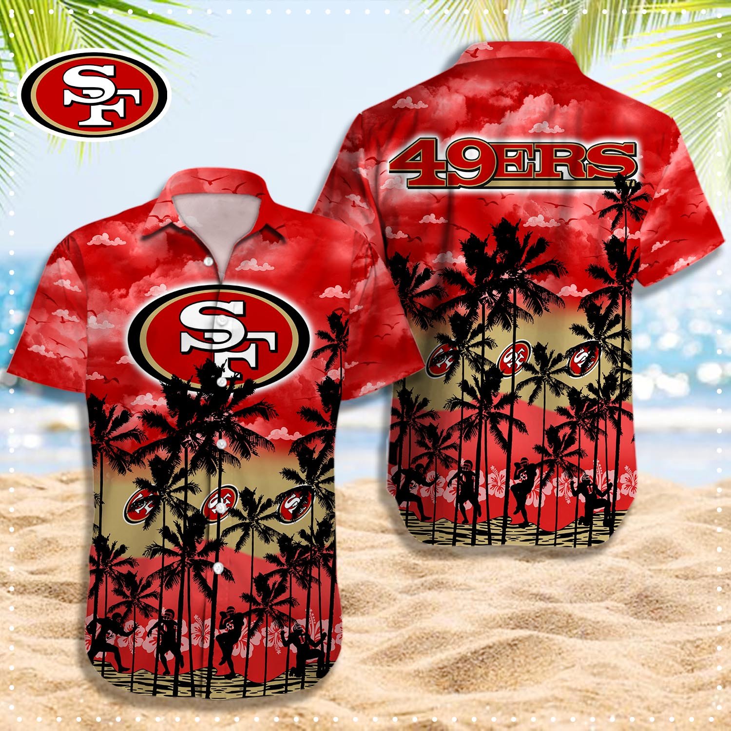San Francisco 49ers Hawaii Shirt T-48408