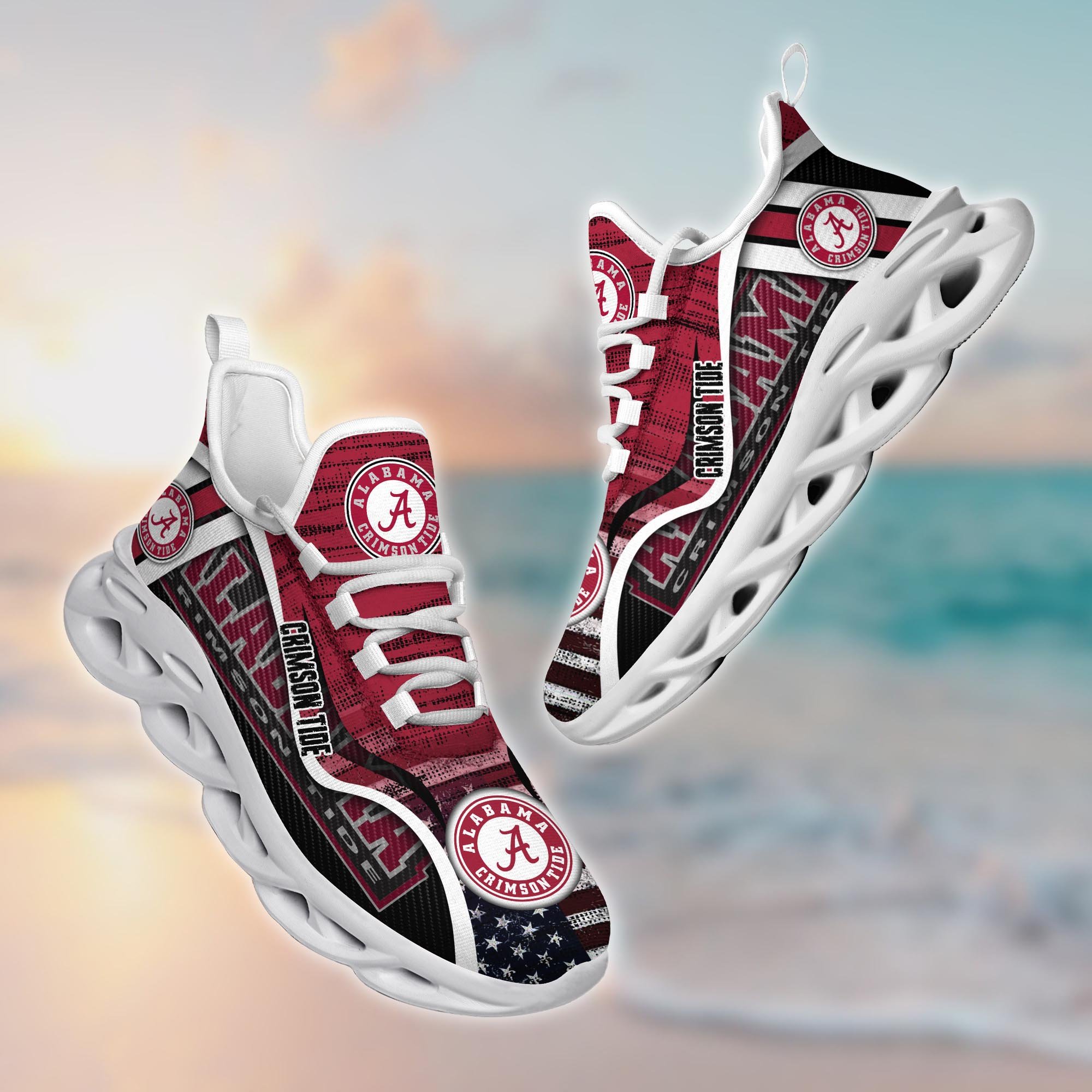 Alabama Crimson Tide Custom Sports Clunky Sneakers For Sports Fans, Gift For Football Lovers TT58961