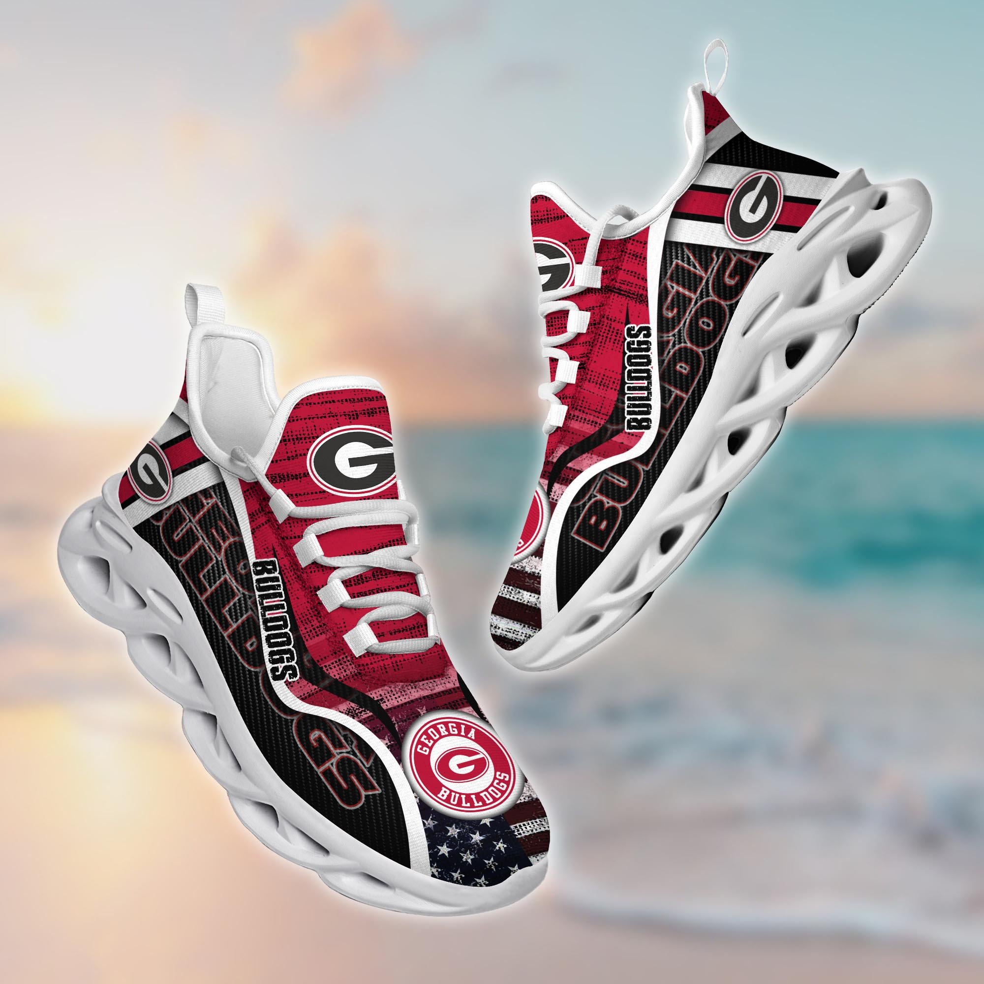 Georgia Bulldogs Custom Sports Clunky Sneakers For Sports Fans, Gift For Football Lovers TT58961