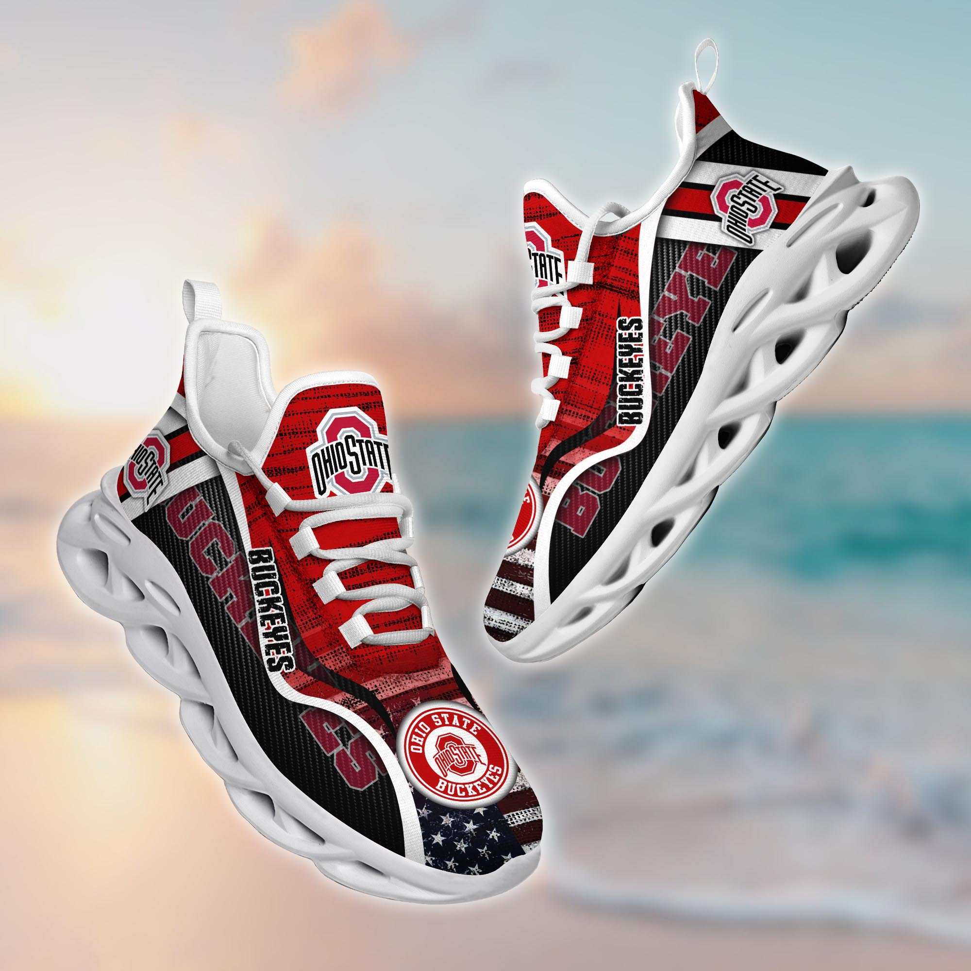 Ohio State Buckeyes Custom Sports Clunky Sneakers For Sports Fans, Gift For Football Lovers TT58961