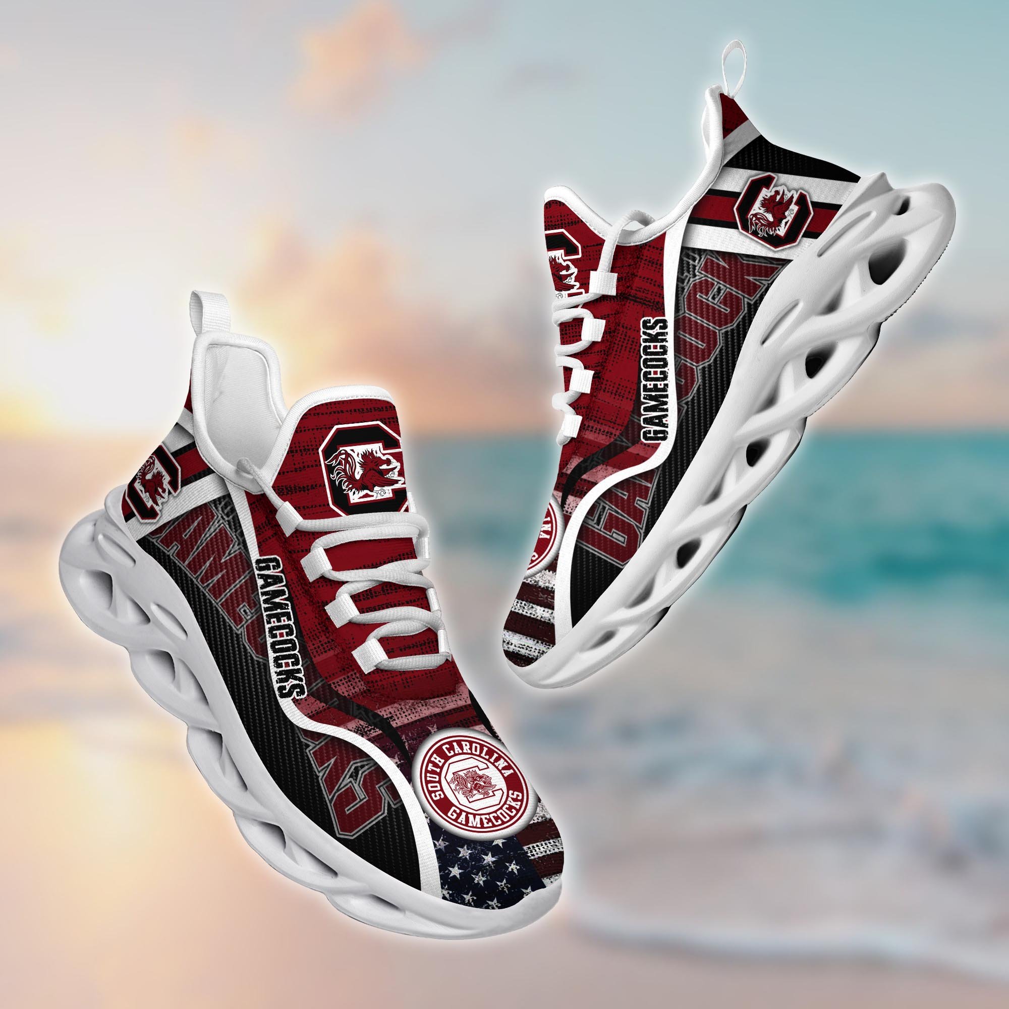 South Carolina Gamecocks Custom Sports Clunky Sneakers For Sports Fans, Gift For Football Lovers TT58961