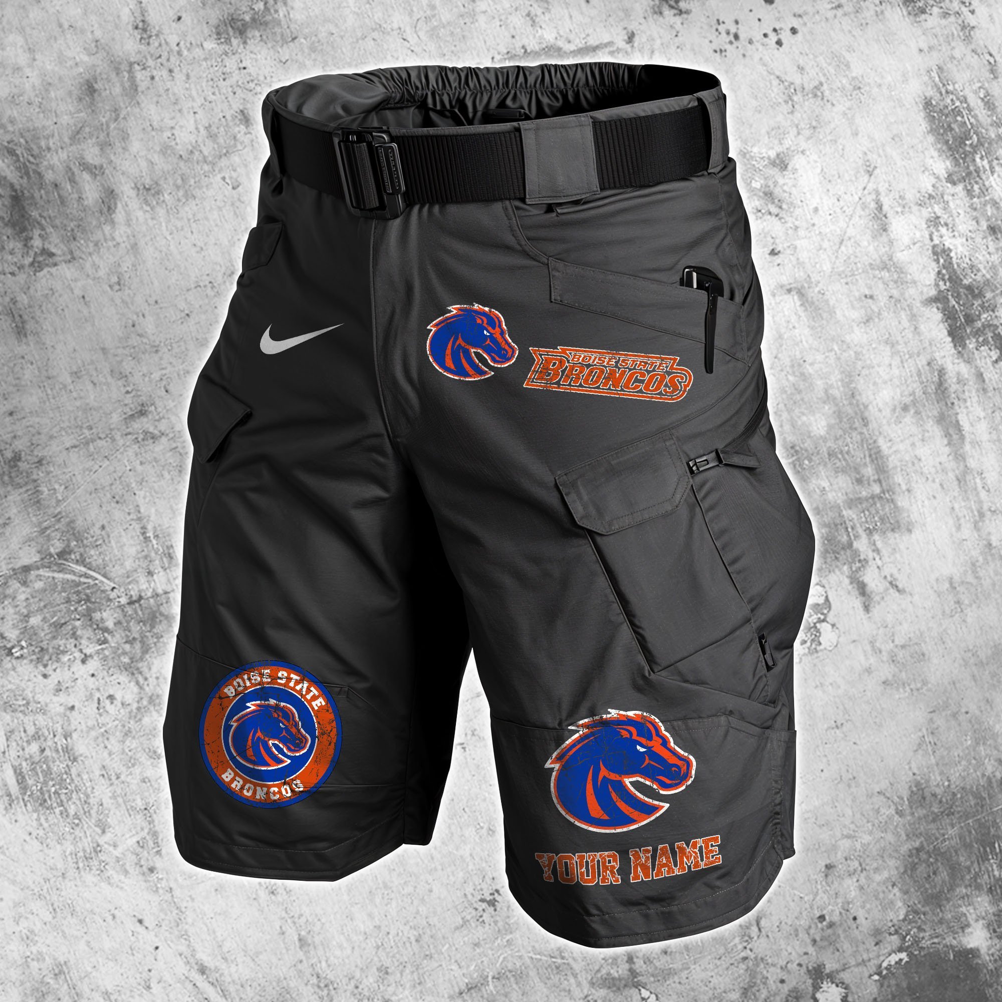 Boise State Broncos  Men Cargo Shorts Custom Your Name, Football Lovers Clothings, Gifts For Football Lovers  EHIVM-59607