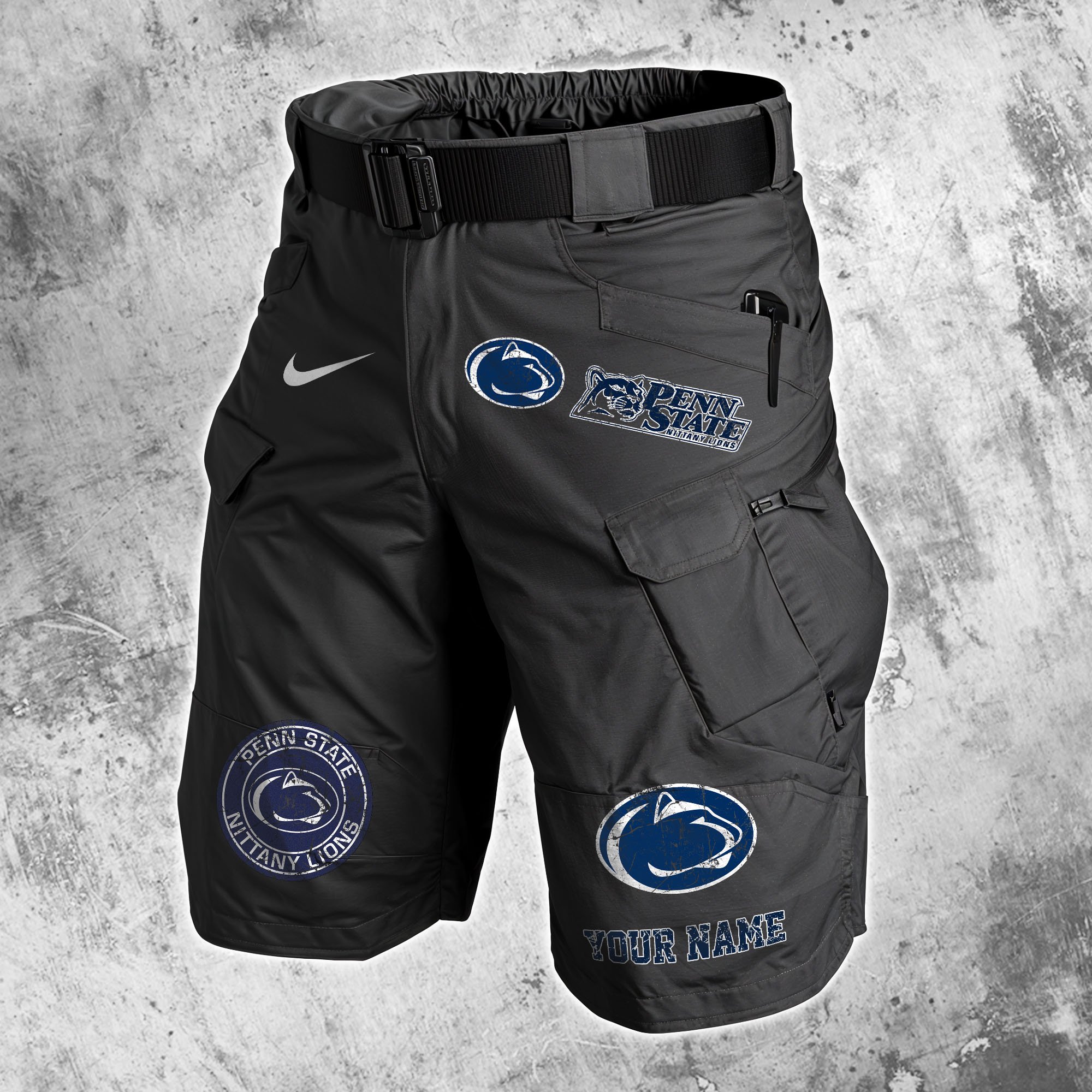 Penn State Nittany Lions  Men Cargo Shorts Custom Your Name, Football Lovers Clothings, Gifts For Football Lovers  EHIVM-59607