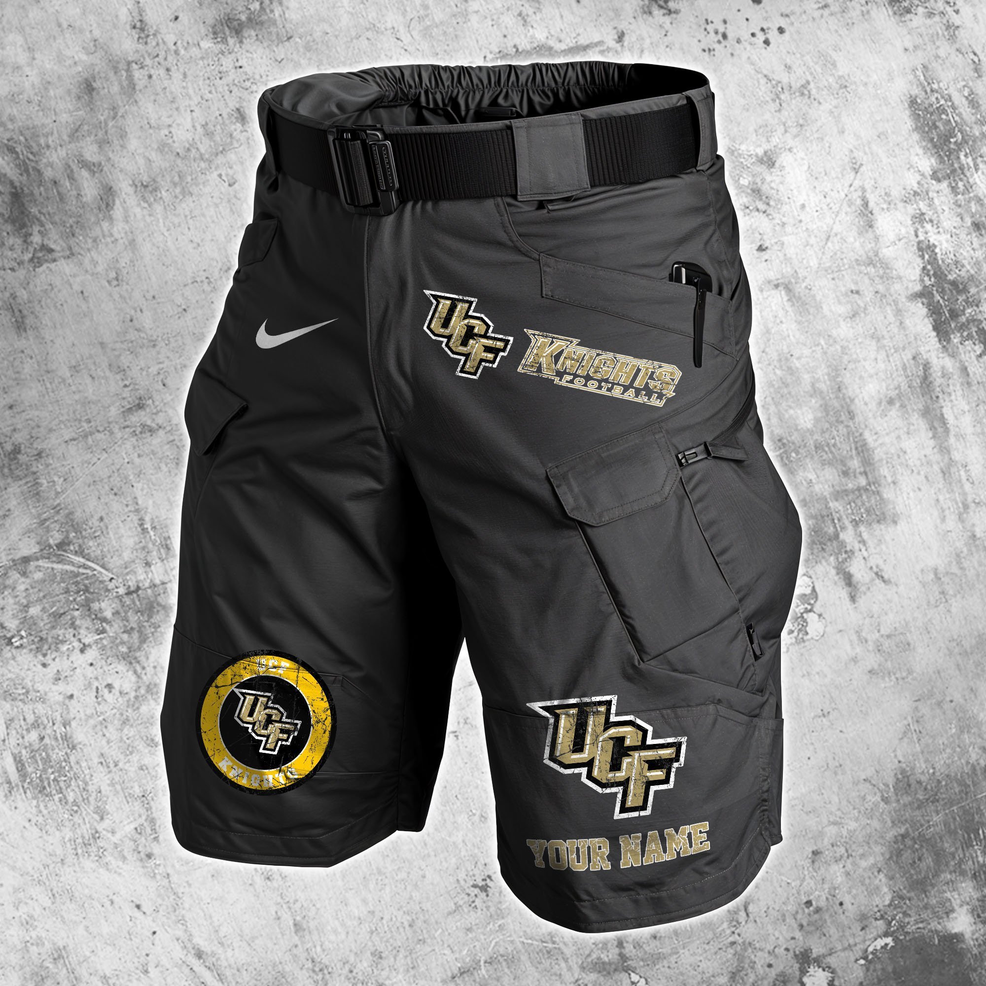 UCF Knights  Men Cargo Shorts Custom Your Name, Football Lovers Clothings, Gifts For Football Lovers  EHIVM-59607