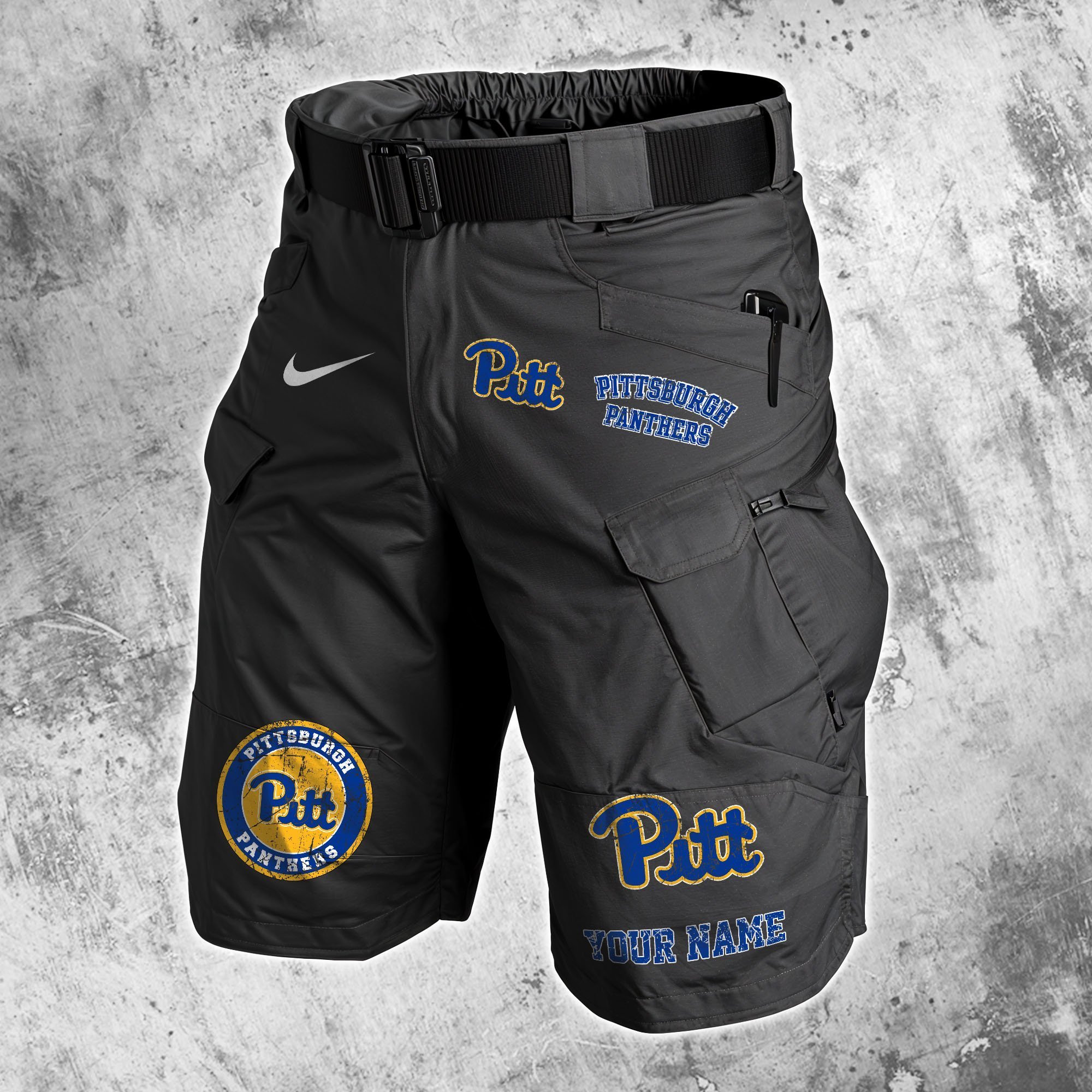 Pittsburgh Panthers  Men Cargo Shorts Custom Your Name, Football Lovers Clothings, Gifts For Football Lovers  EHIVM-59607