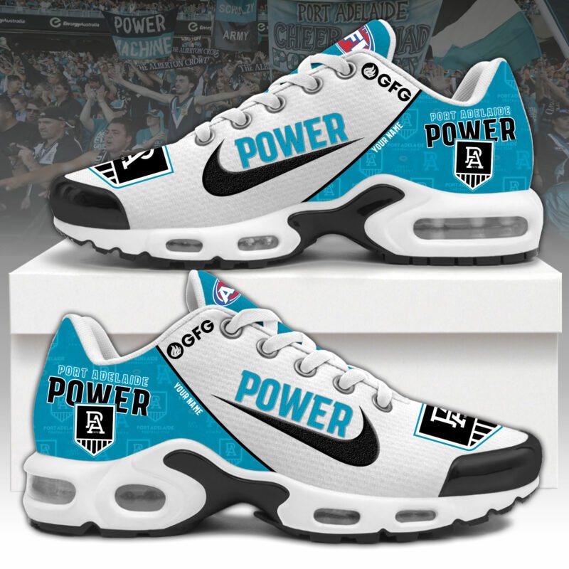 Port Adelaide Power TN Shoes Custom Your Name, Football Team Shoes, Sport Fan Gifts EHIVM-59672