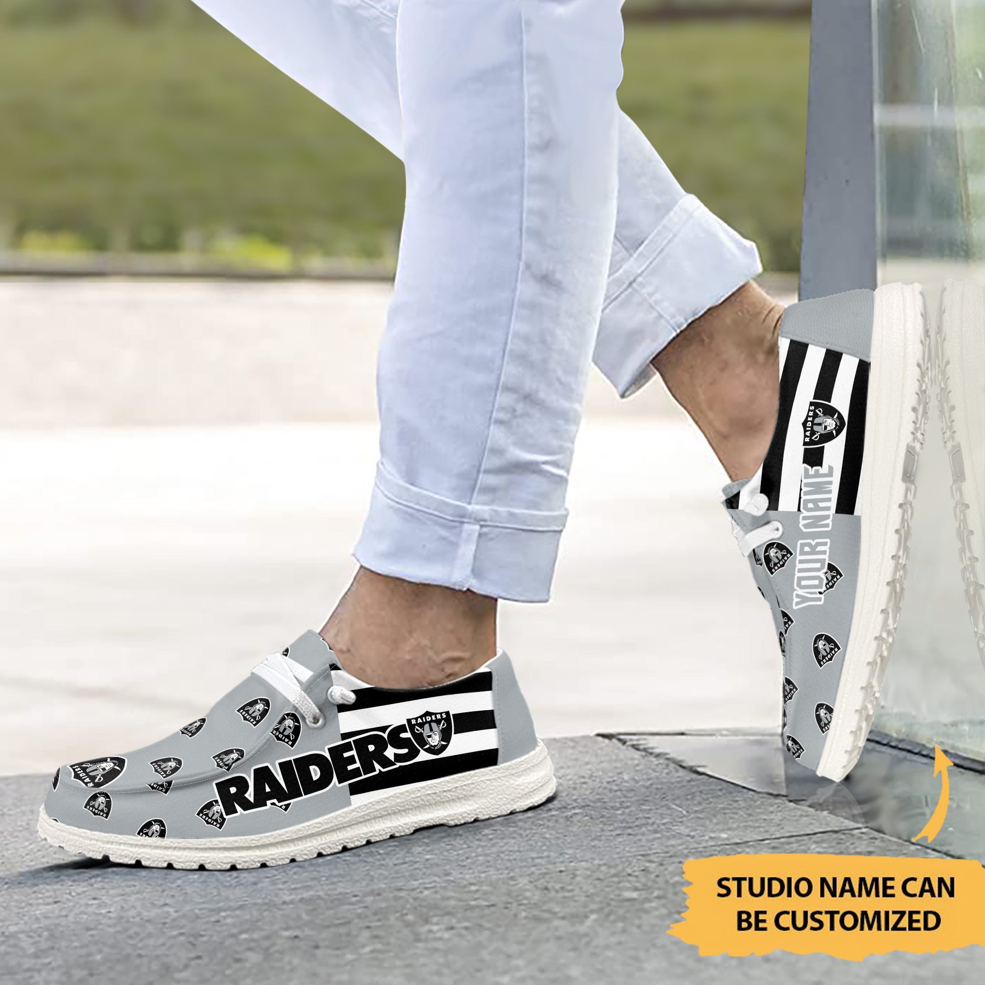 Las Vegas Raiders Hey-D Shoes custom
