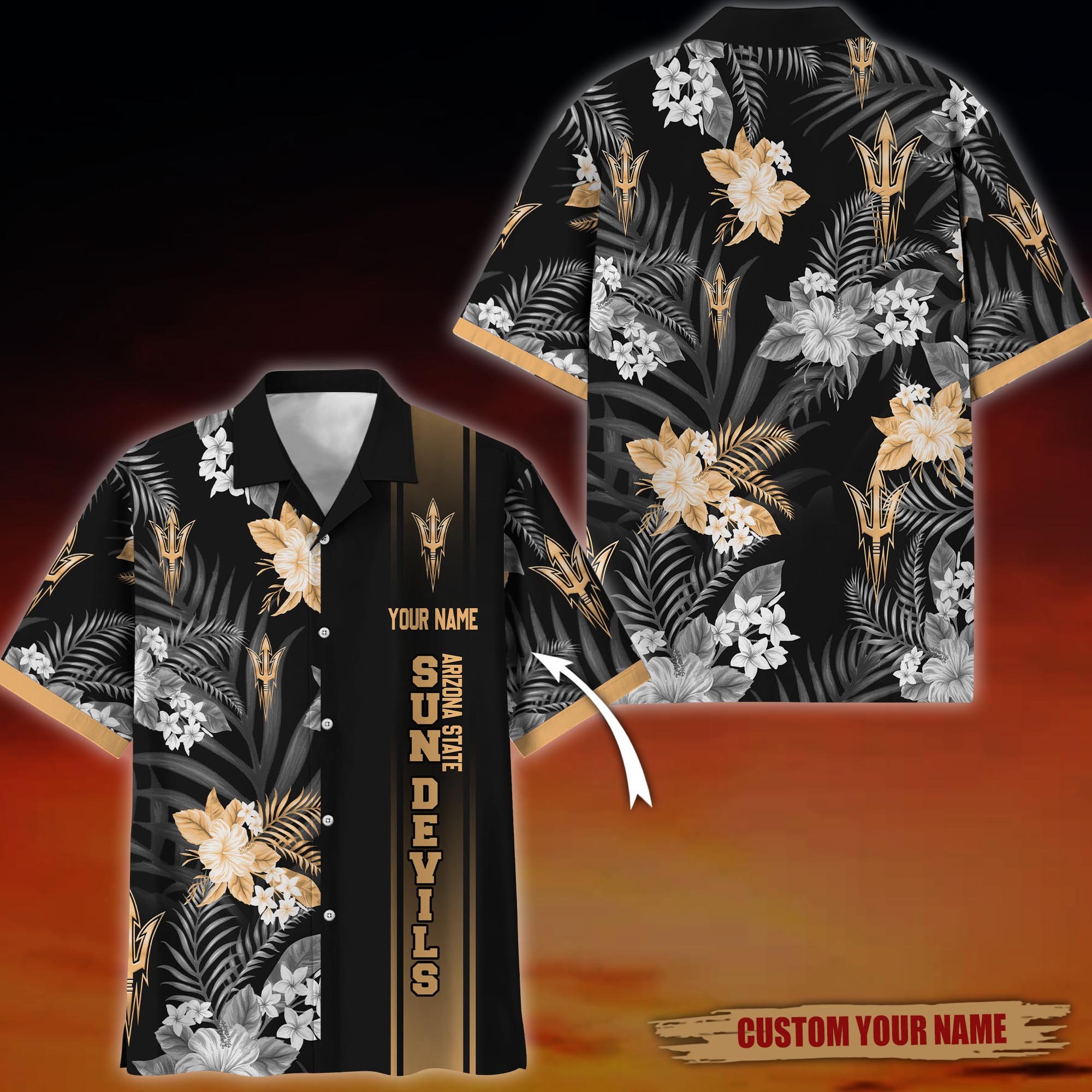 Arizona State Sun Devils Hawaiian Shirt custom 60076