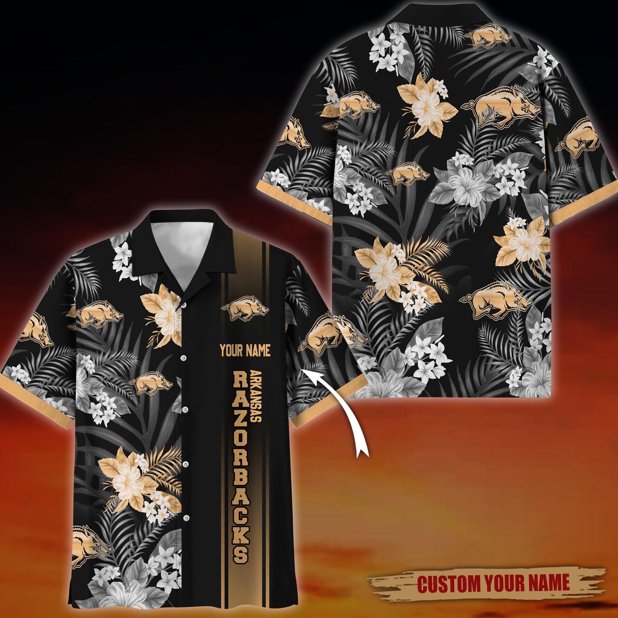 Arkansas Razorbacks Hawaiian Shirt custom 60076