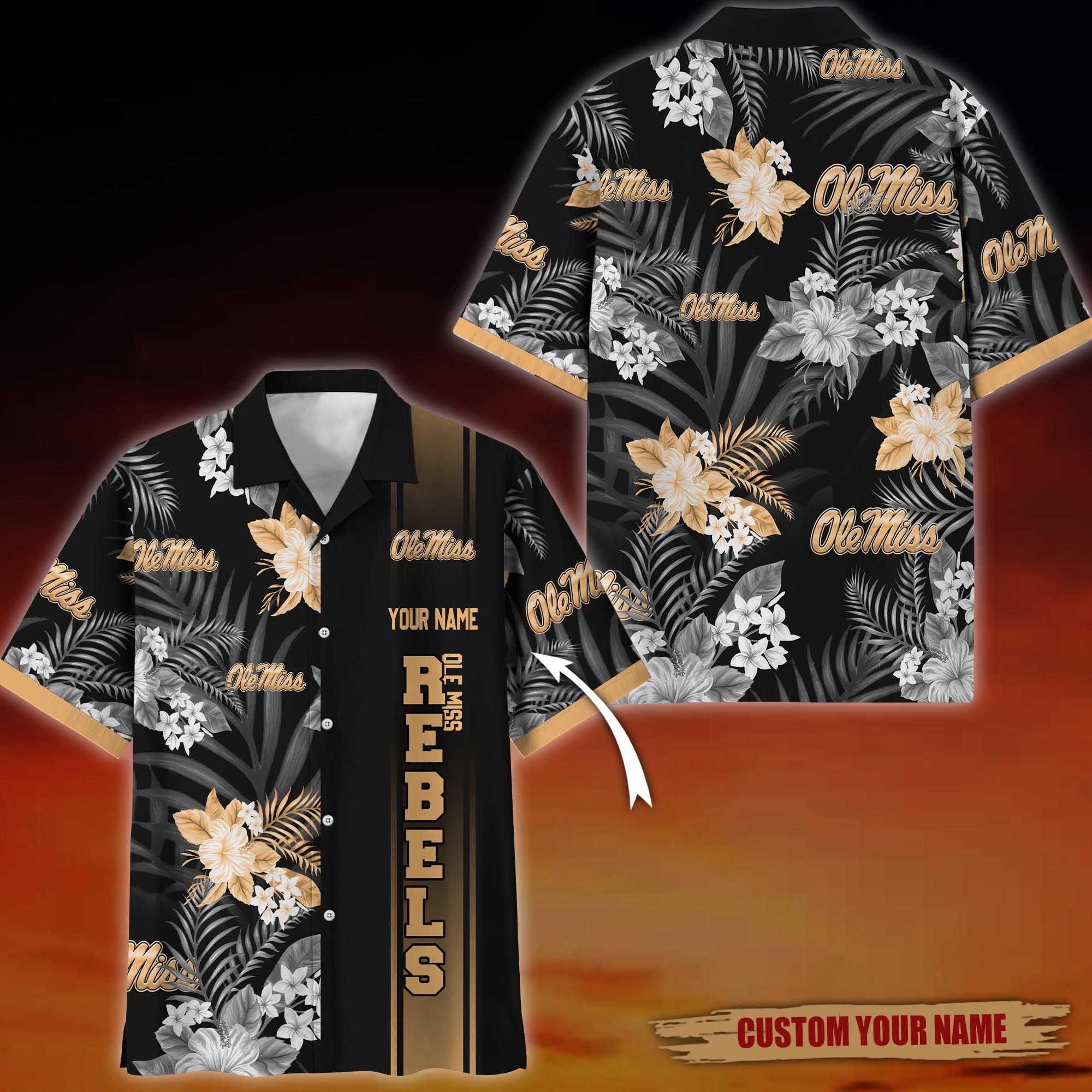 Ole Miss Rebels Hawaiian Shirt custom 60076