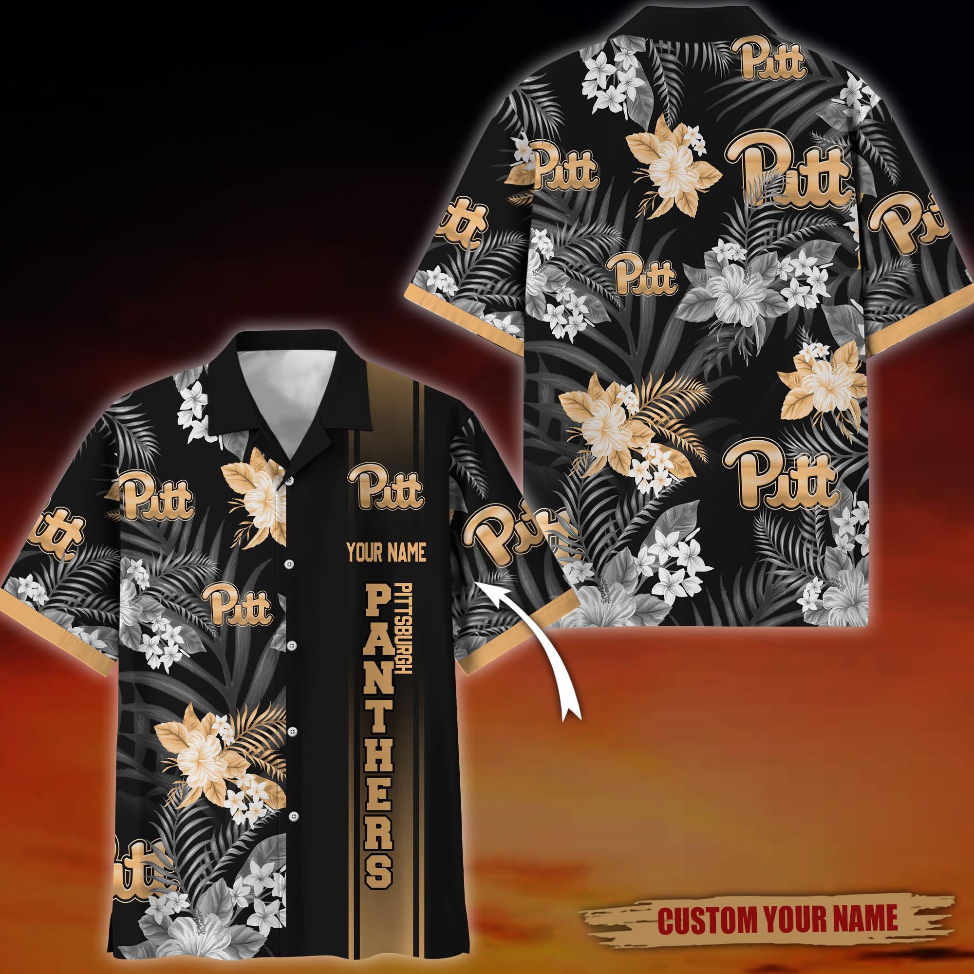 Pittsburgh Panthers Hawaiian Shirt custom 60076