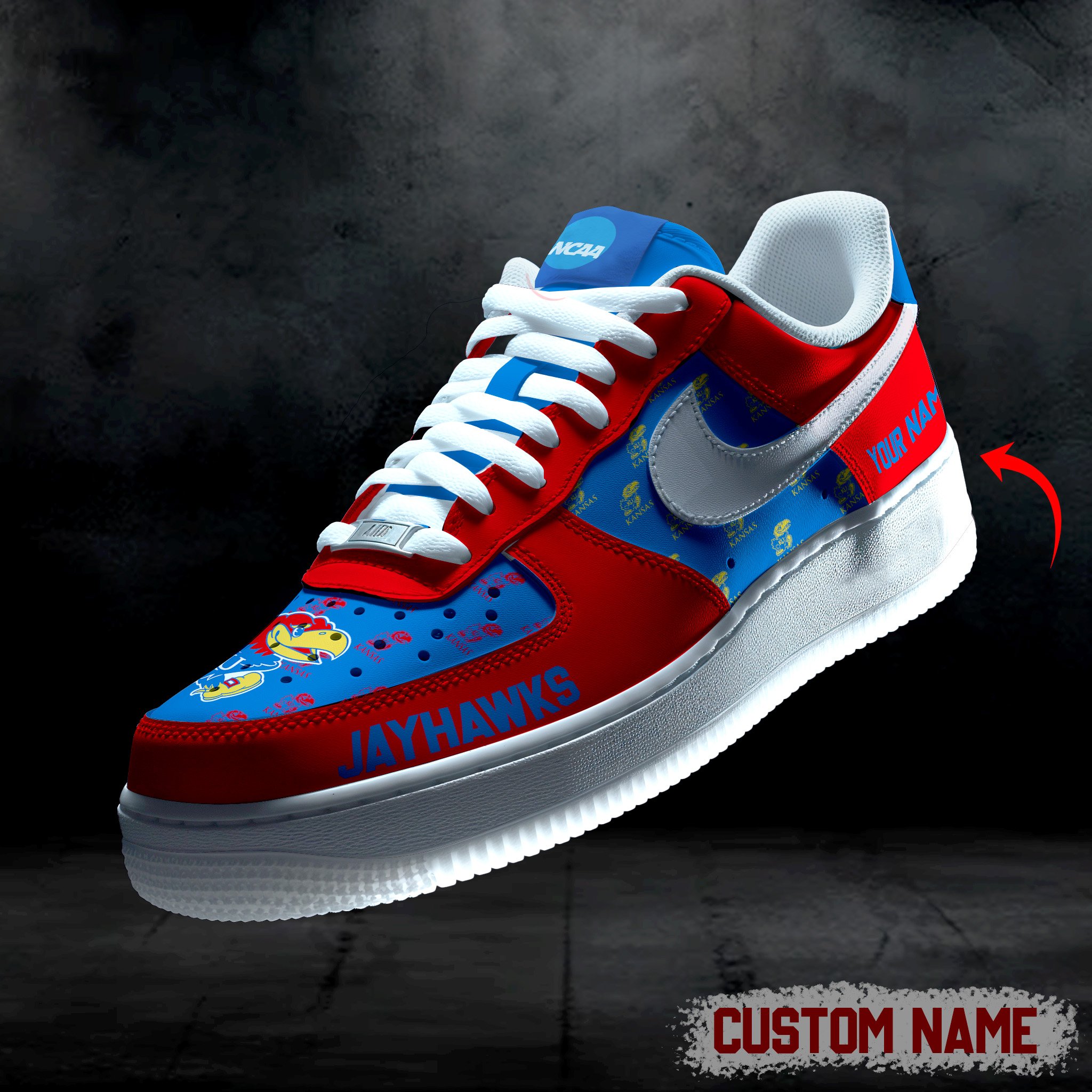 Kansas Jayhawks AF1 Custom 60101