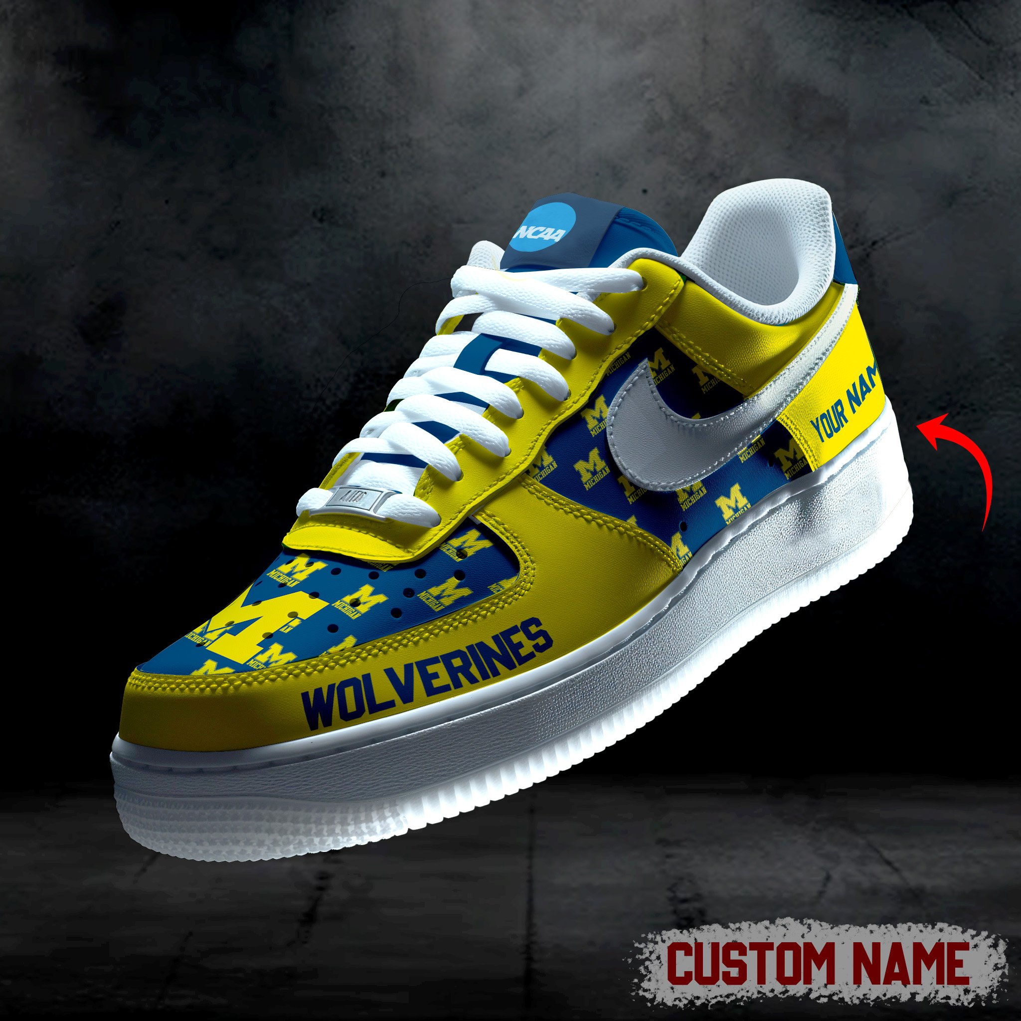 Michigan Wolverines AF1 Custom 60101