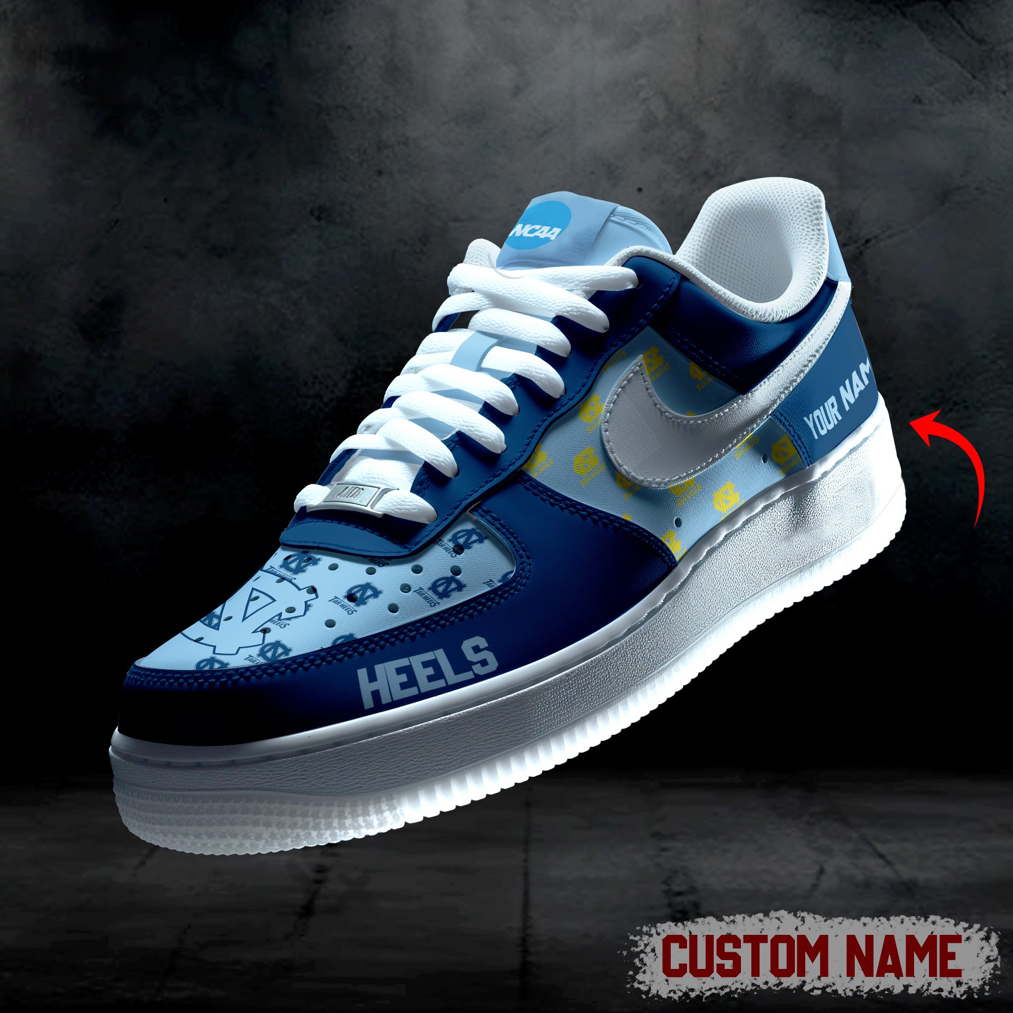North Carolina Tar Heels AF1 Custom 60101