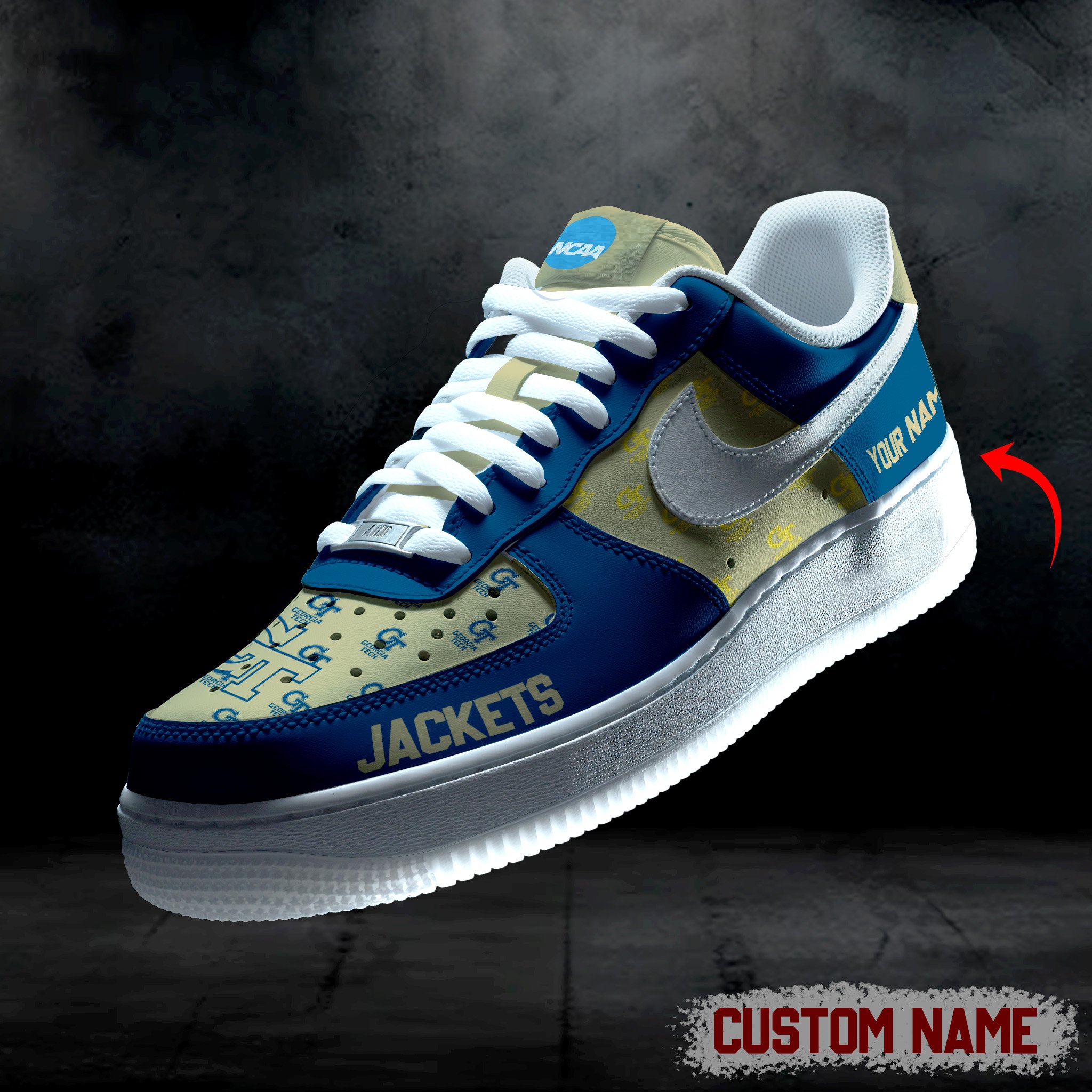 Georgia Tech Yellow Jackets AF1 Custom 60101