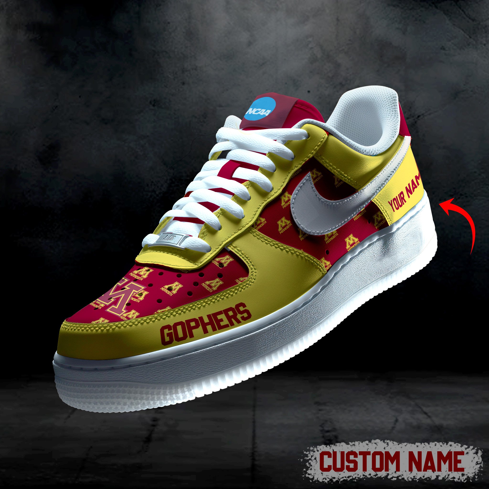 Minnesota Golden Gophers AF1 Custom 60101