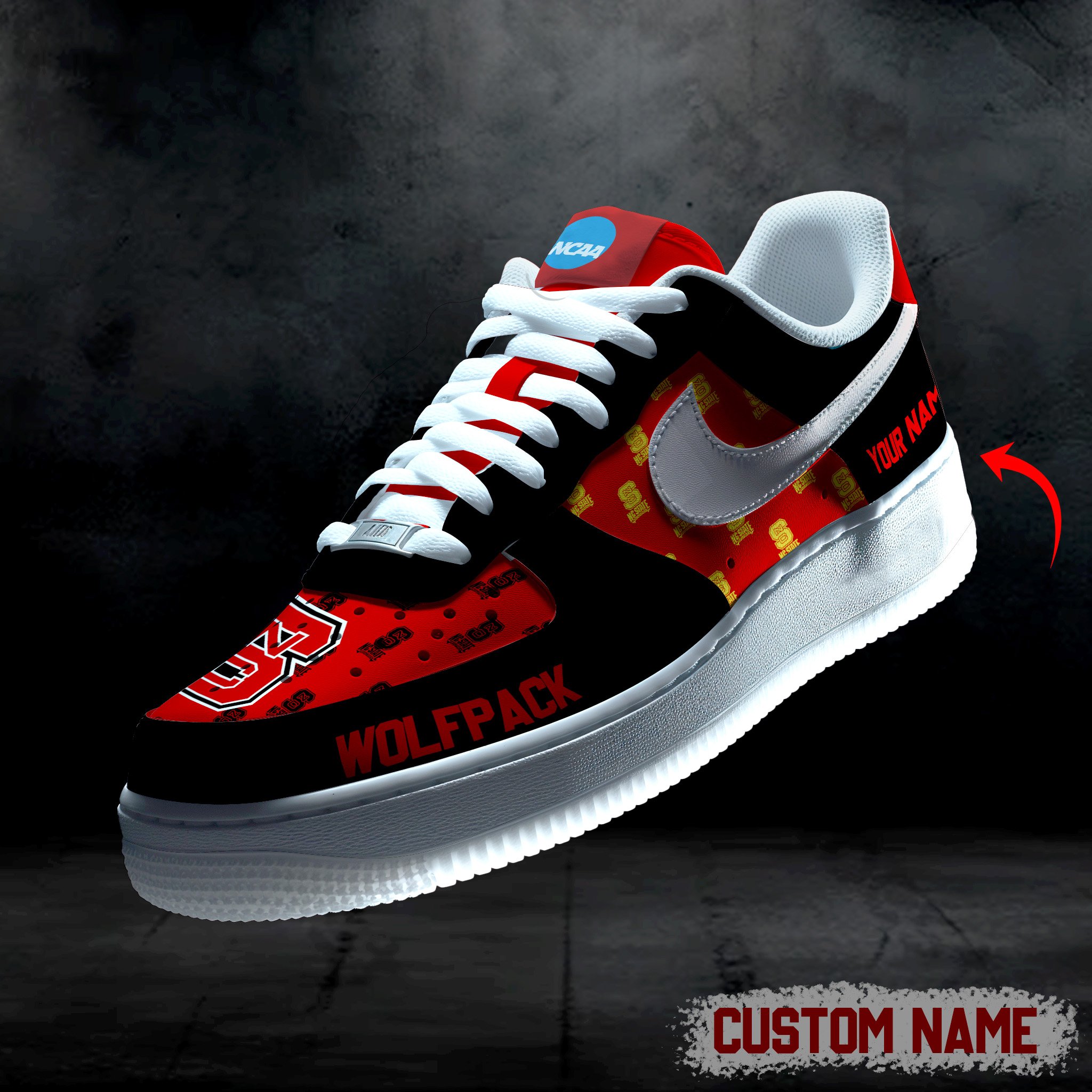 NC State Wolfpack AF1 Custom 60101