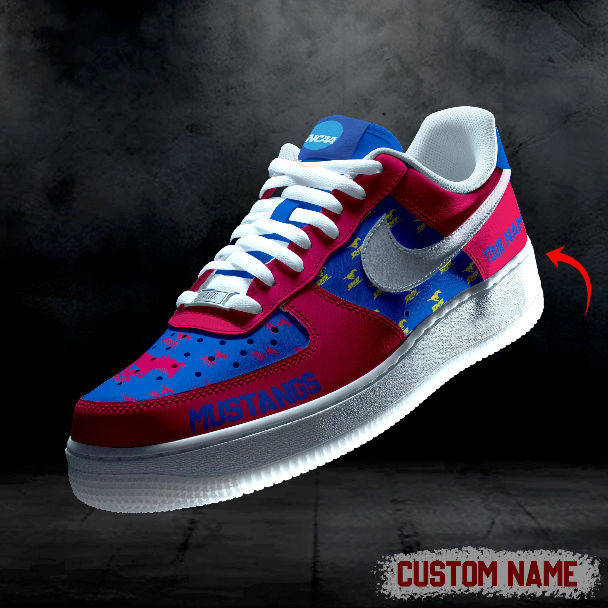 SMU Mustangs AF1 Custom 60101
