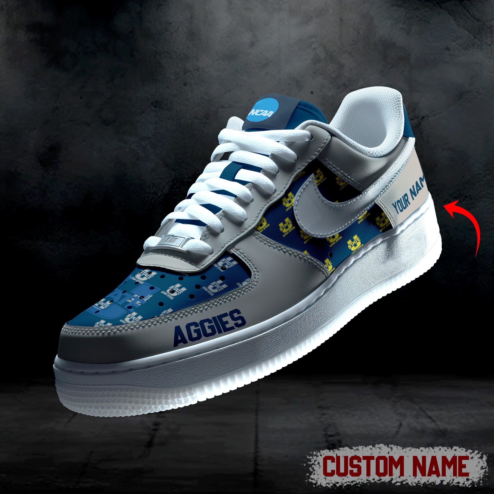 Utah State Aggies AF1 Custom 60101