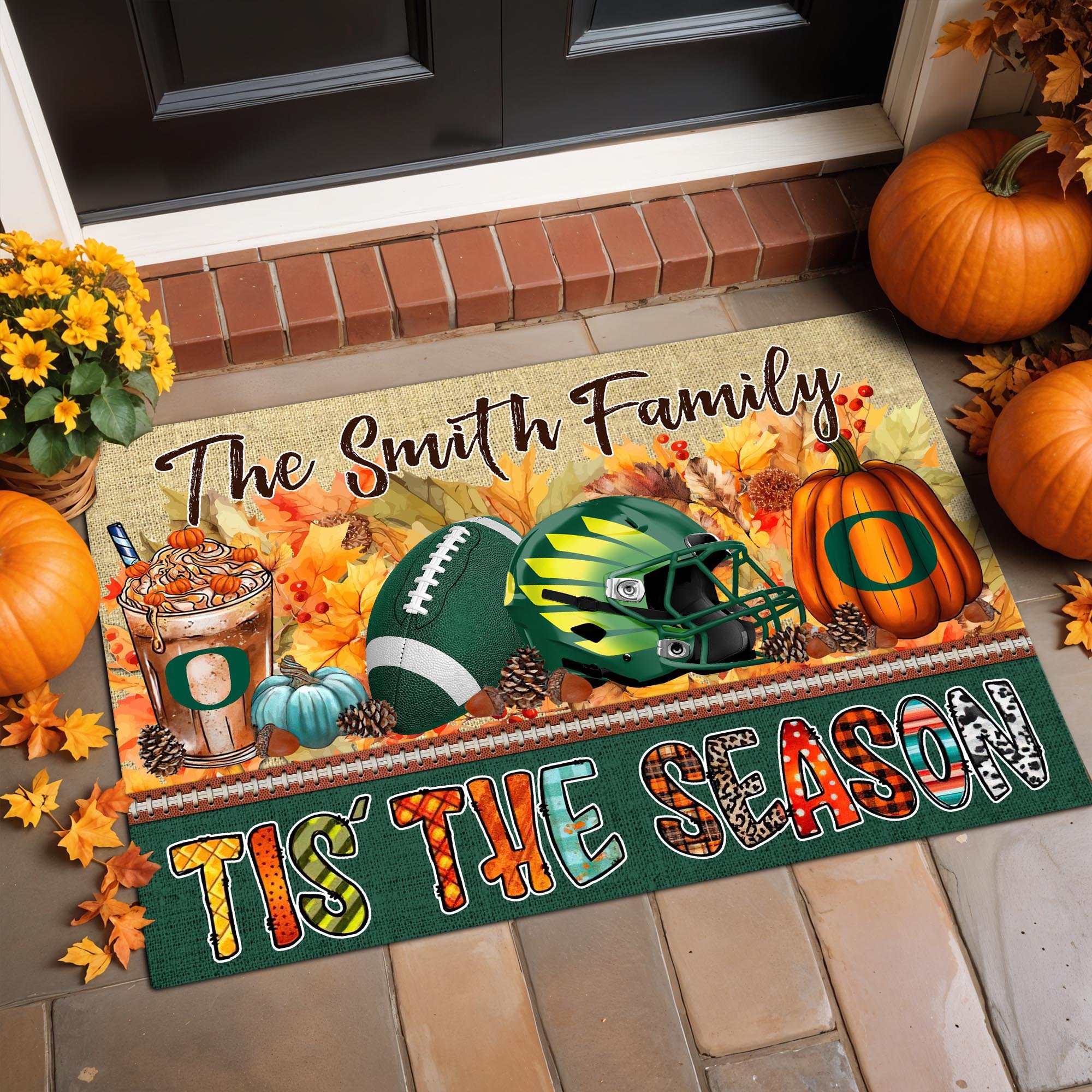 Oregon Ducks Doormat Custom Your Family Name, Sport Doormat, Sport Gifts For Fan, Home Decorations ETRG-60206