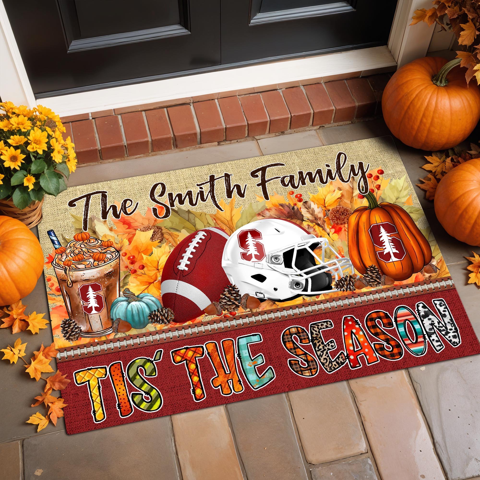 Stanford Cardinal Doormat Custom Your Family Name, Sport Doormat, Sport Gifts For Fan, Home Decorations ETRG-60206