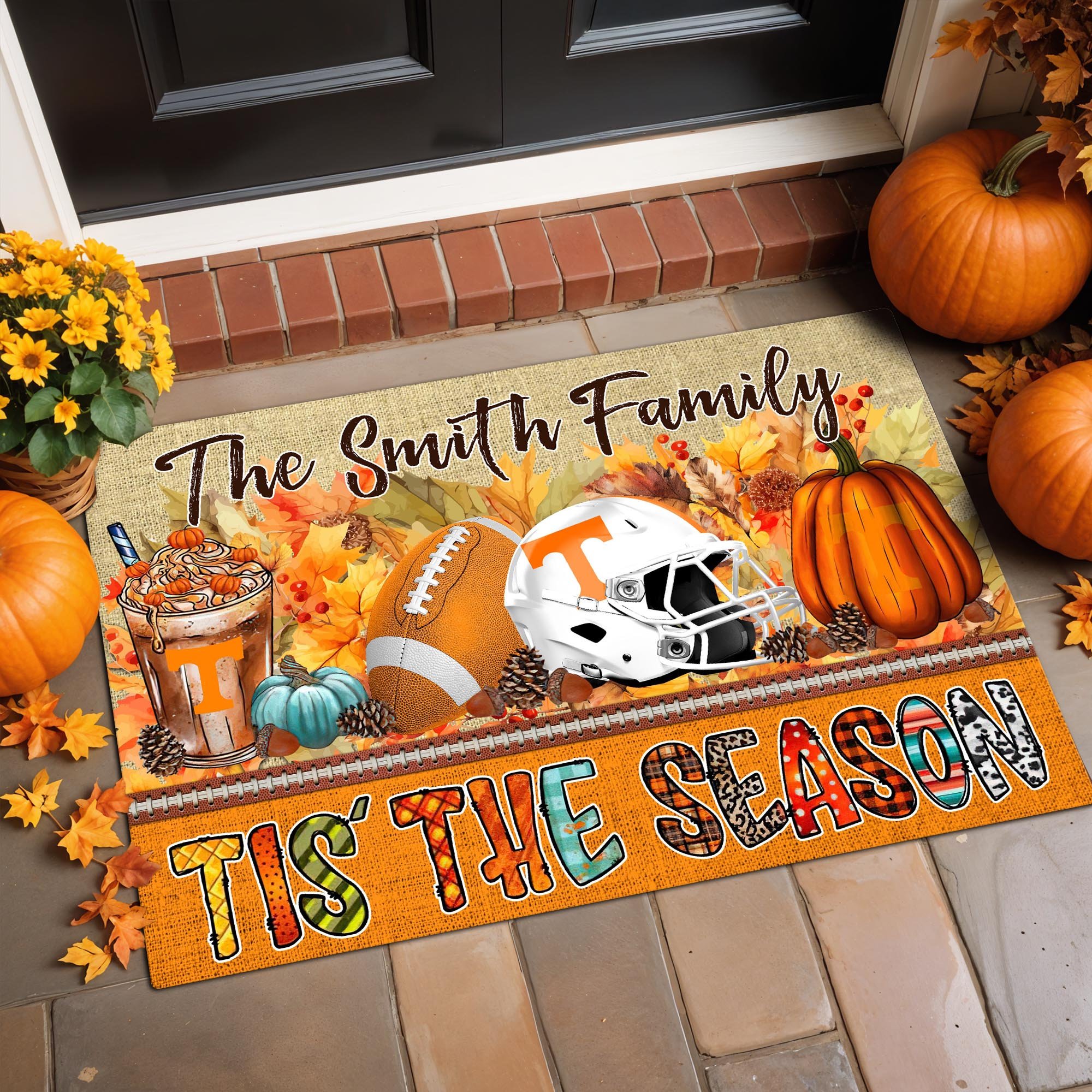 Tennessee Volunteers Doormat Custom Your Family Name, Sport Doormat, Sport Gifts For Fan, Home Decorations ETRG-60206